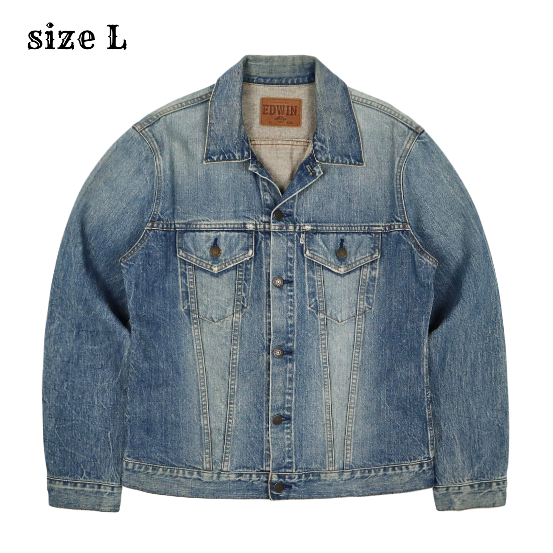 00s Edwin Japan Trucker Denim Jacket Size L