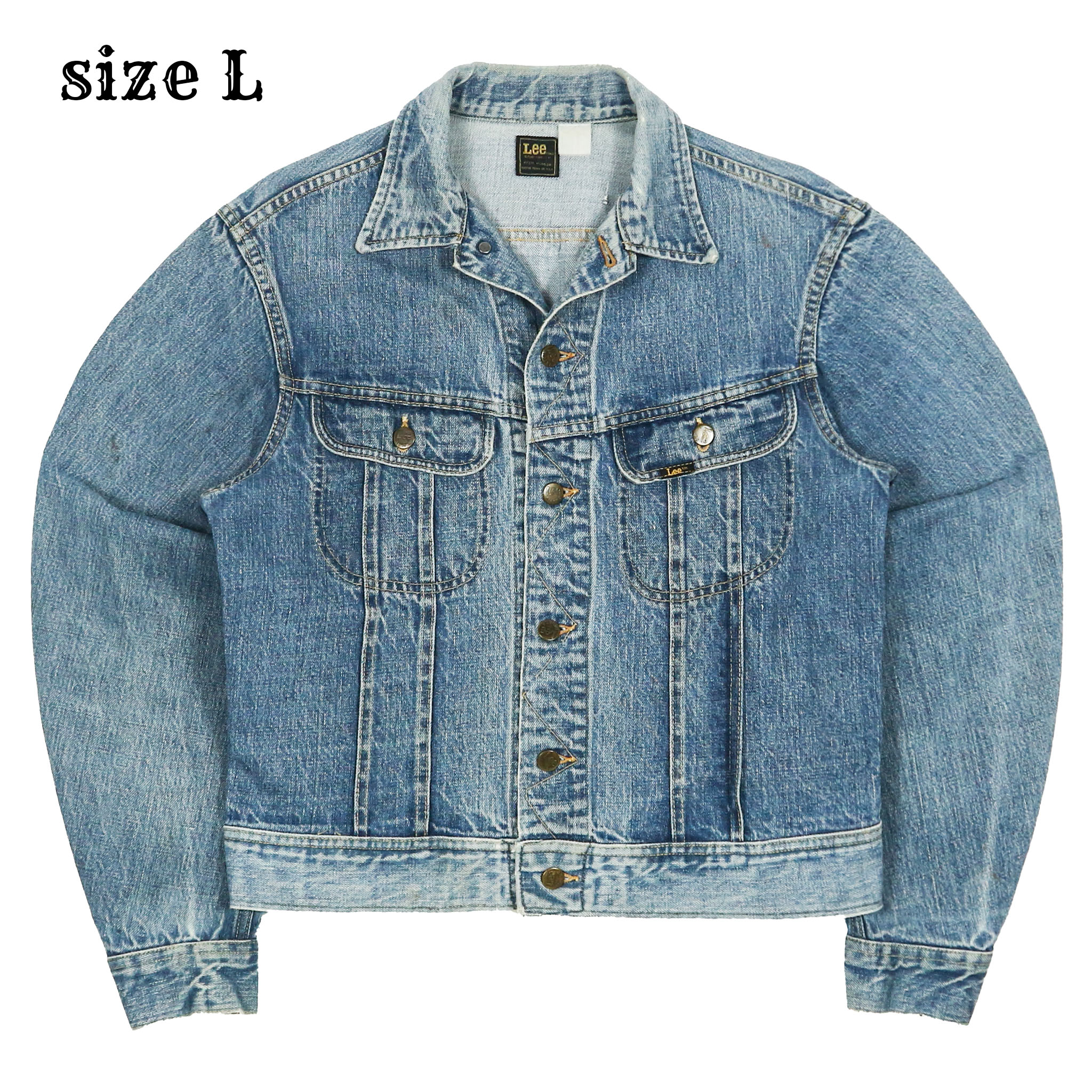 贅沢屋の Vintage 70s Lee USA Denim Jacket Size L ジャケット・アウター