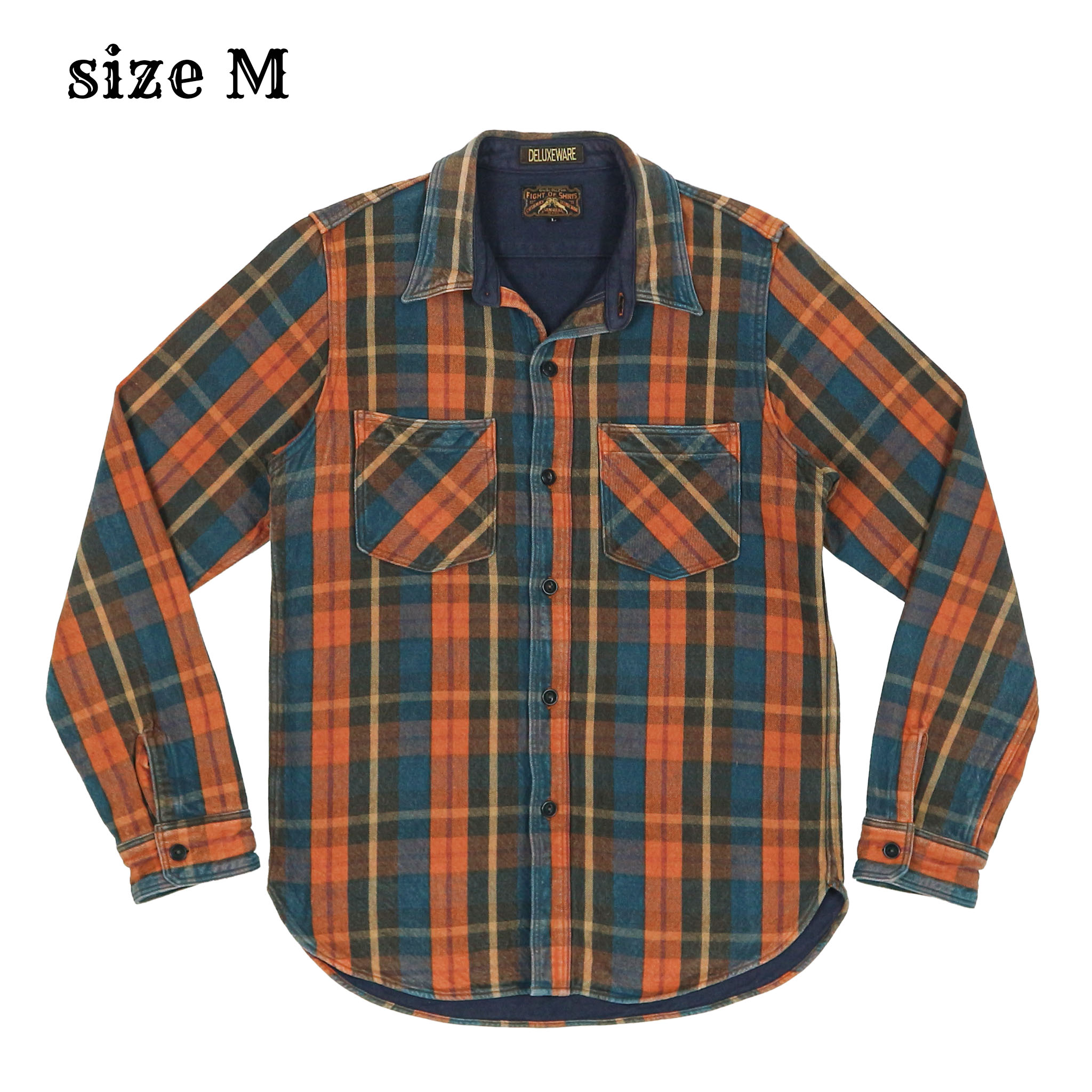 Deluxeware x Samurai Jeans x Cushman Heavy Flannel Shirt Size M