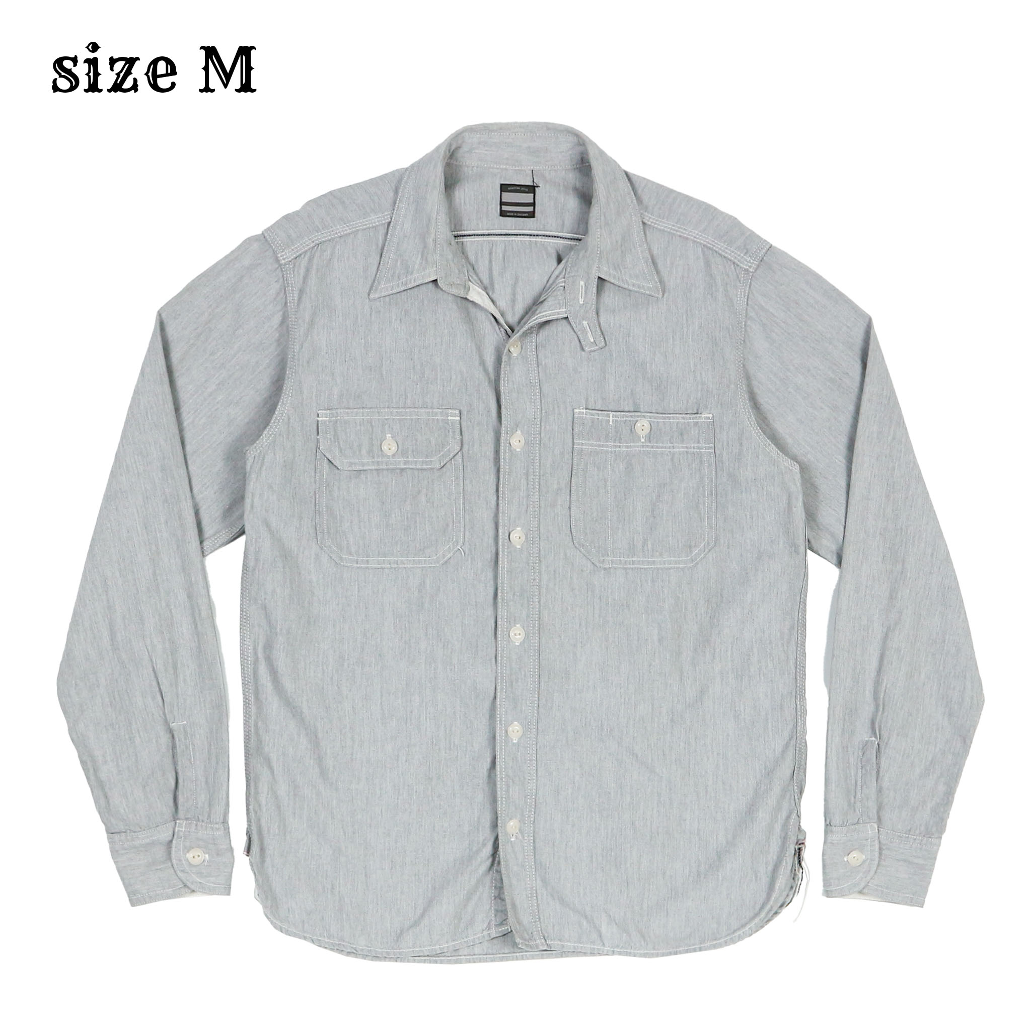 Momotaro Japan Chambray Work Shirt Size M