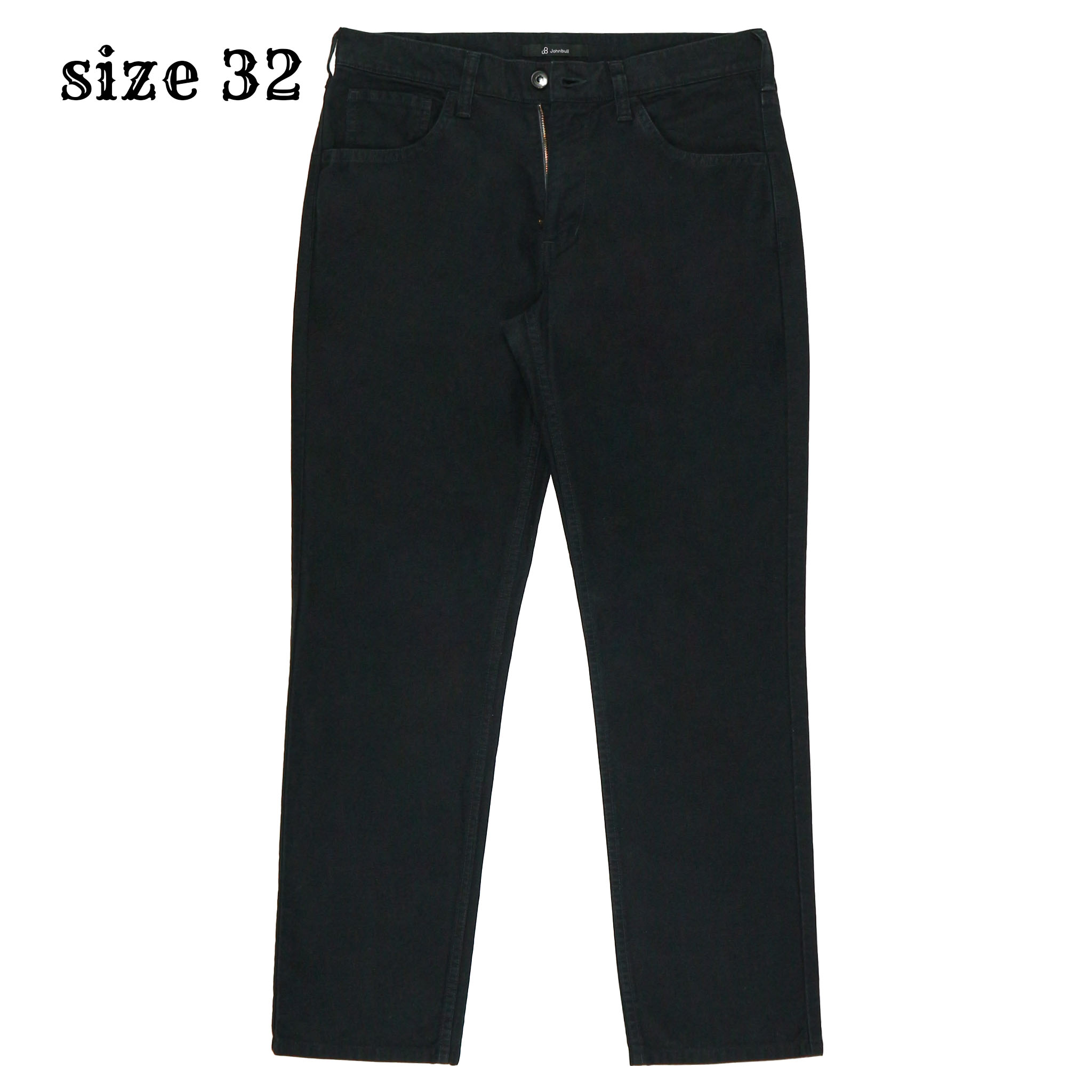 Johnbull Japan Made Black Sateen Jeans Size 32
