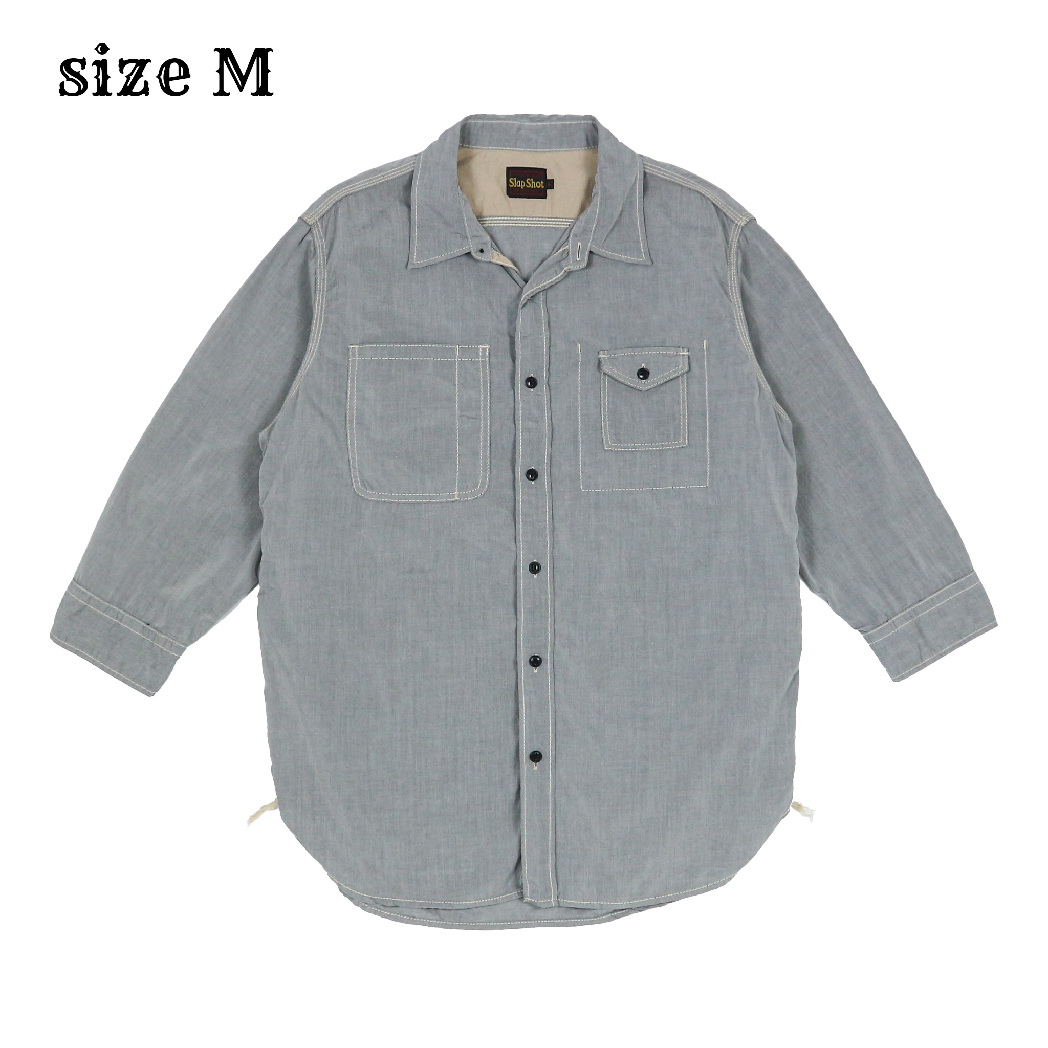 Slap Shot Japan Chambray Work Shirt Size M