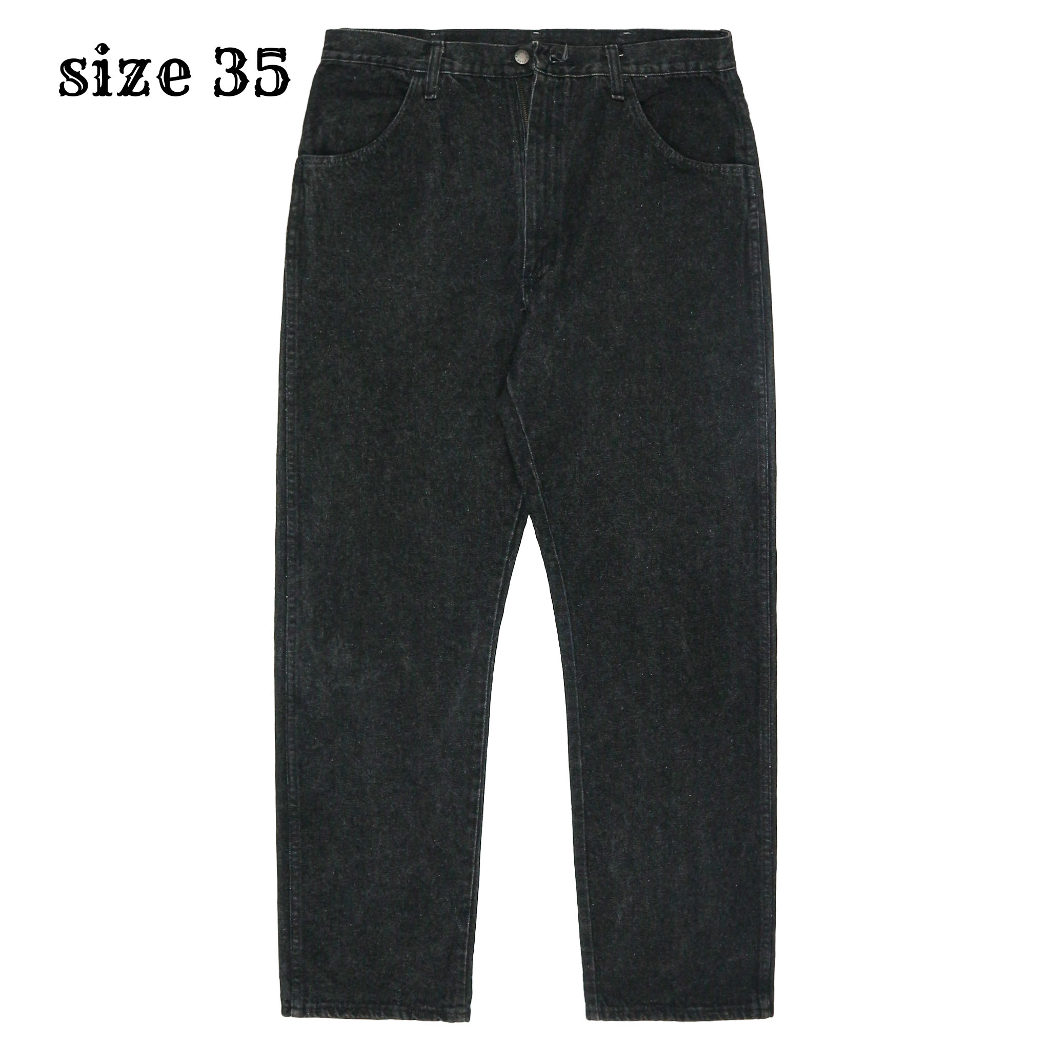 90s Rustler USA Black Denim Worker Jeans Size 35