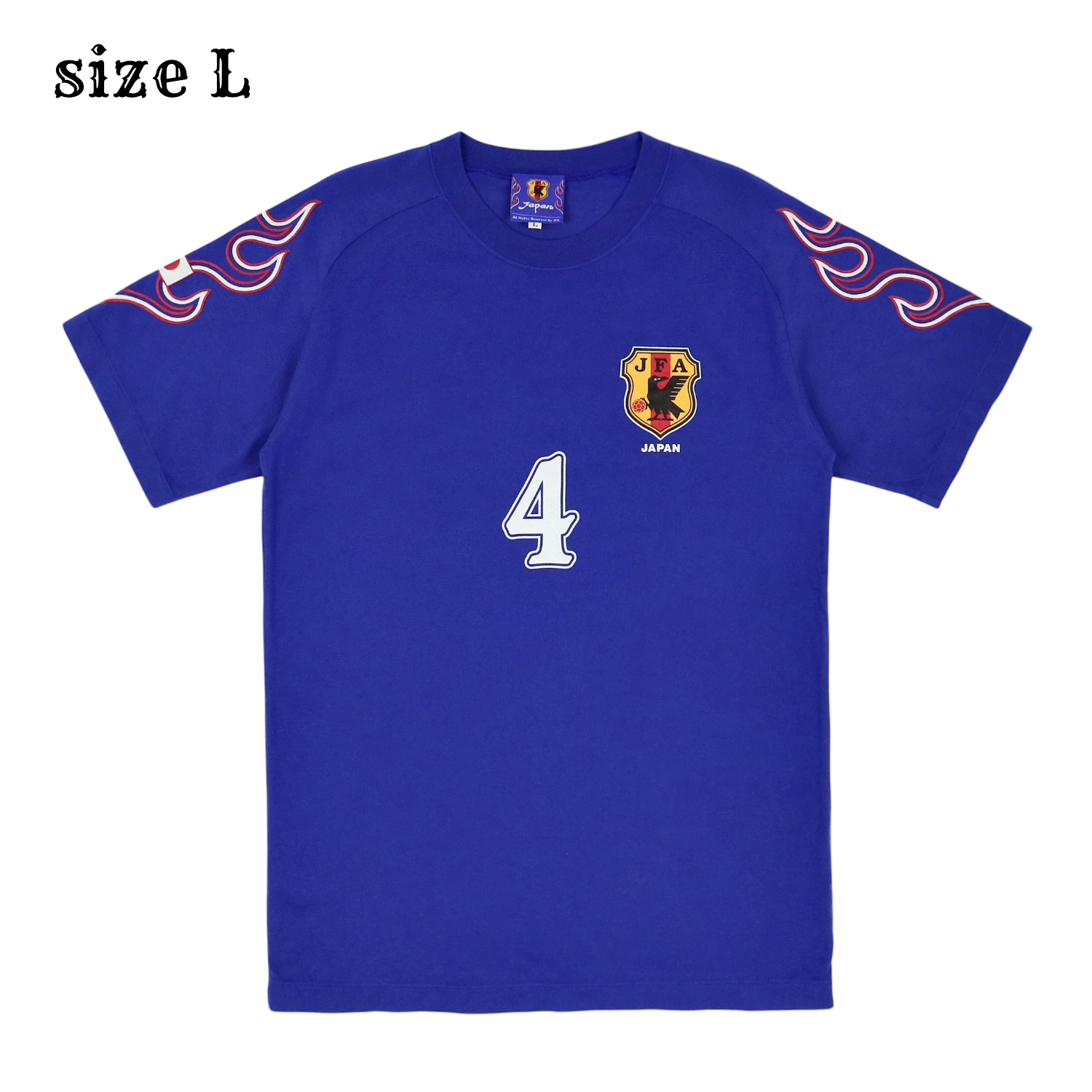 1998 JFA Masami Ihara #4 Original Supporter T-Shirt Size L