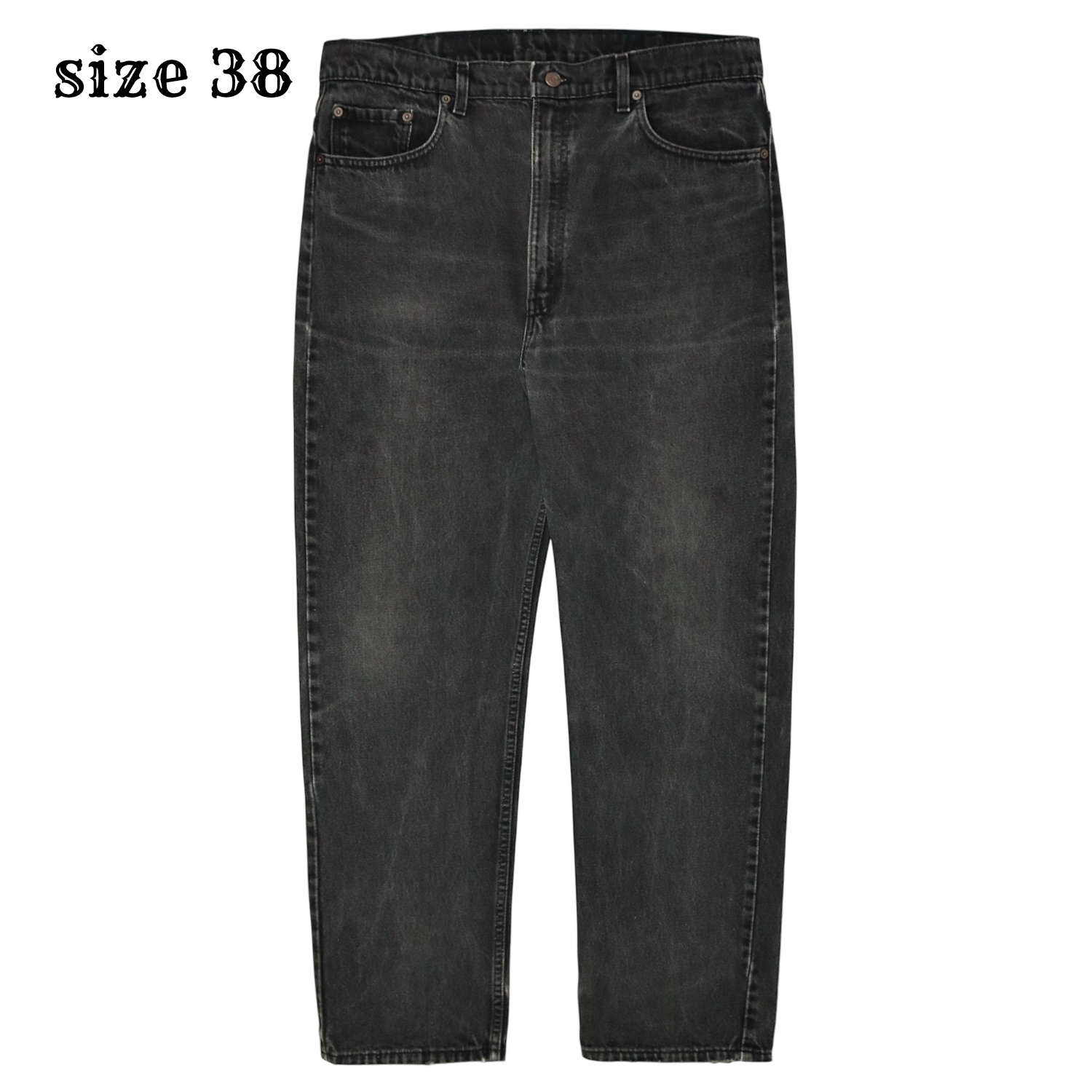 90s Levi's 505 Made in USA Black Denim Jeans Size 38