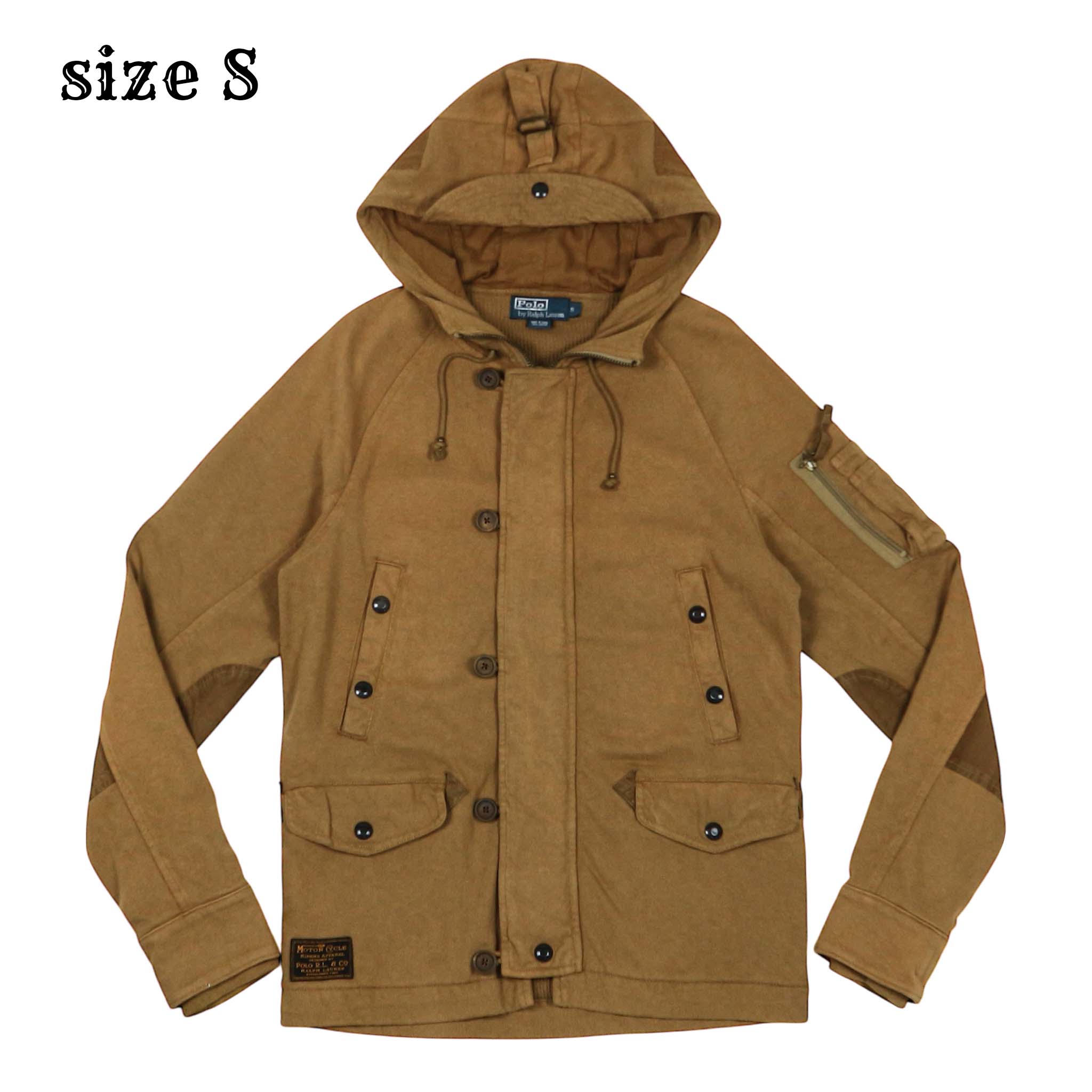 Polo Ralph Lauren Motorcycle Hooded Jacket Size S