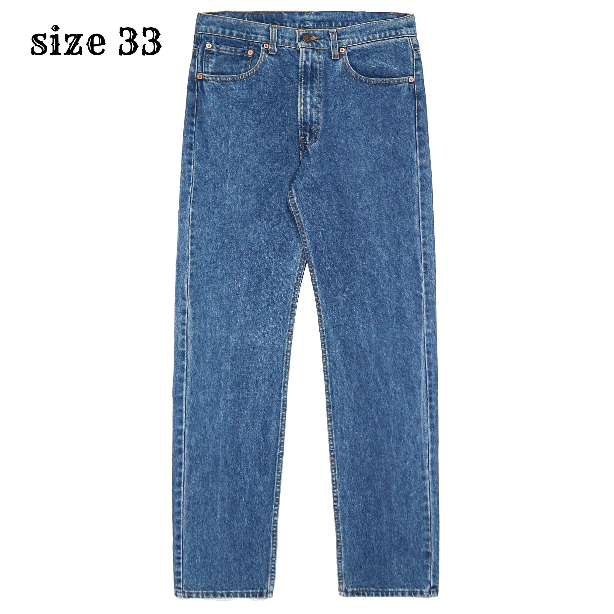 Vtg 80s Levi's 505 USA Denim Jeans Size 33