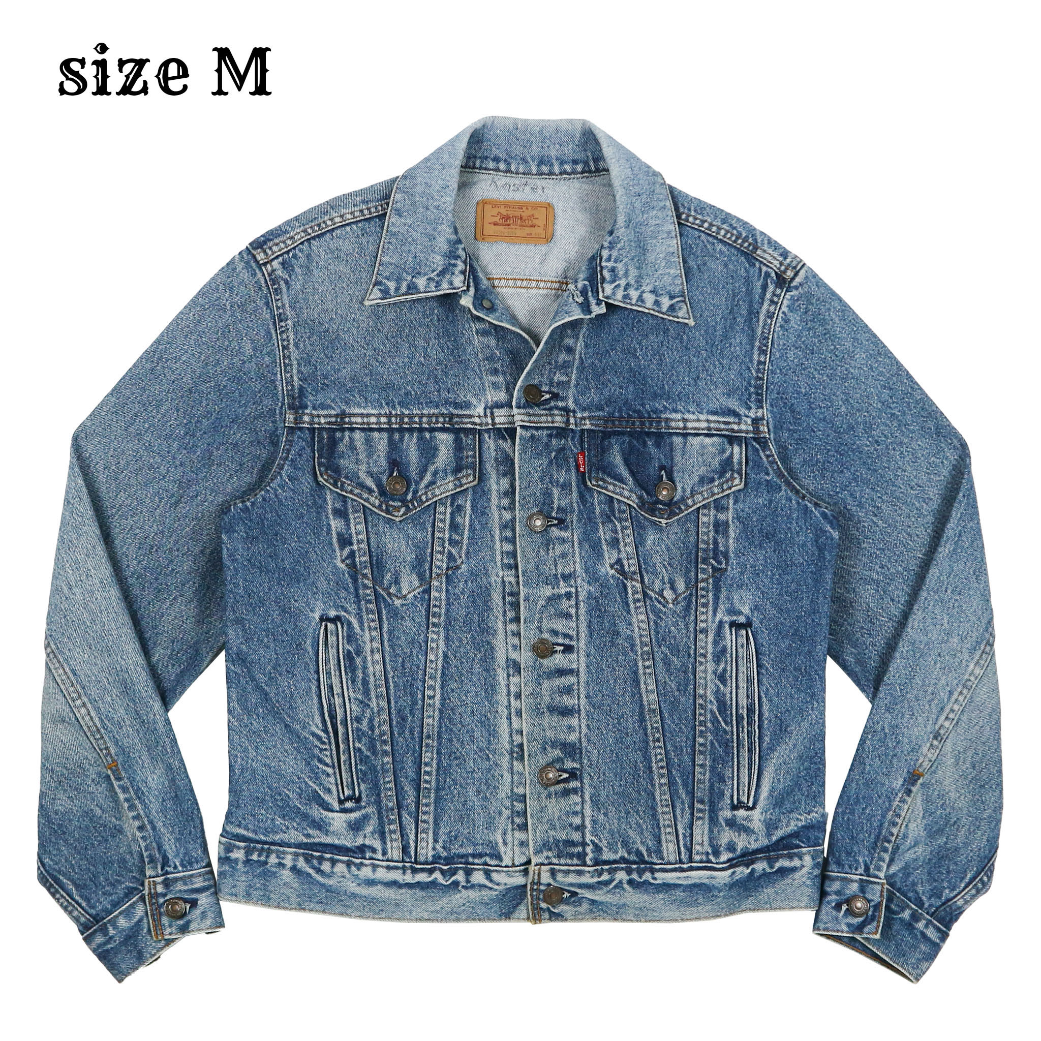 Vtg 80s Levi's USA Trucker Denim Jacket Size M