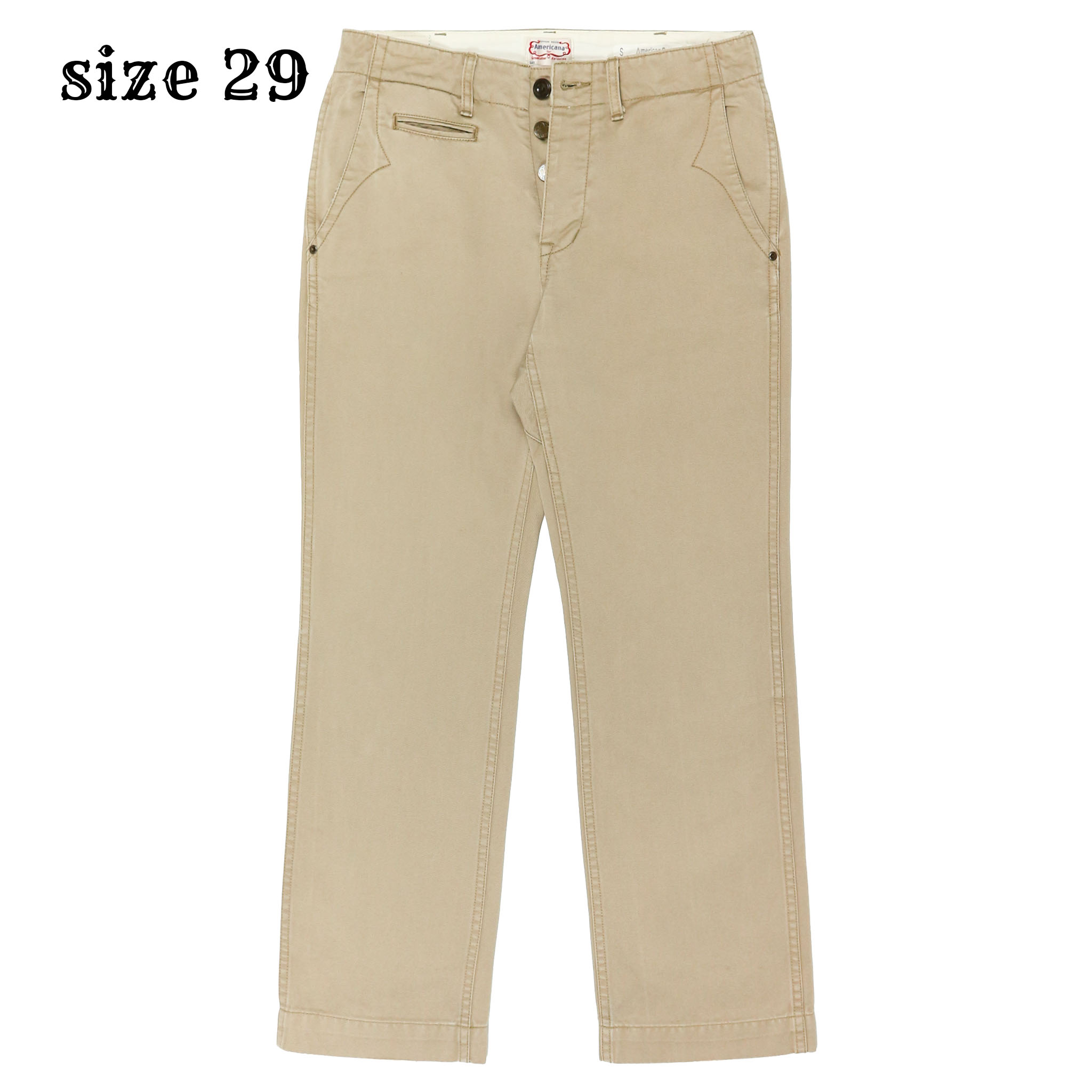 Americana Japan Made Classic Khaki Pants Size 29