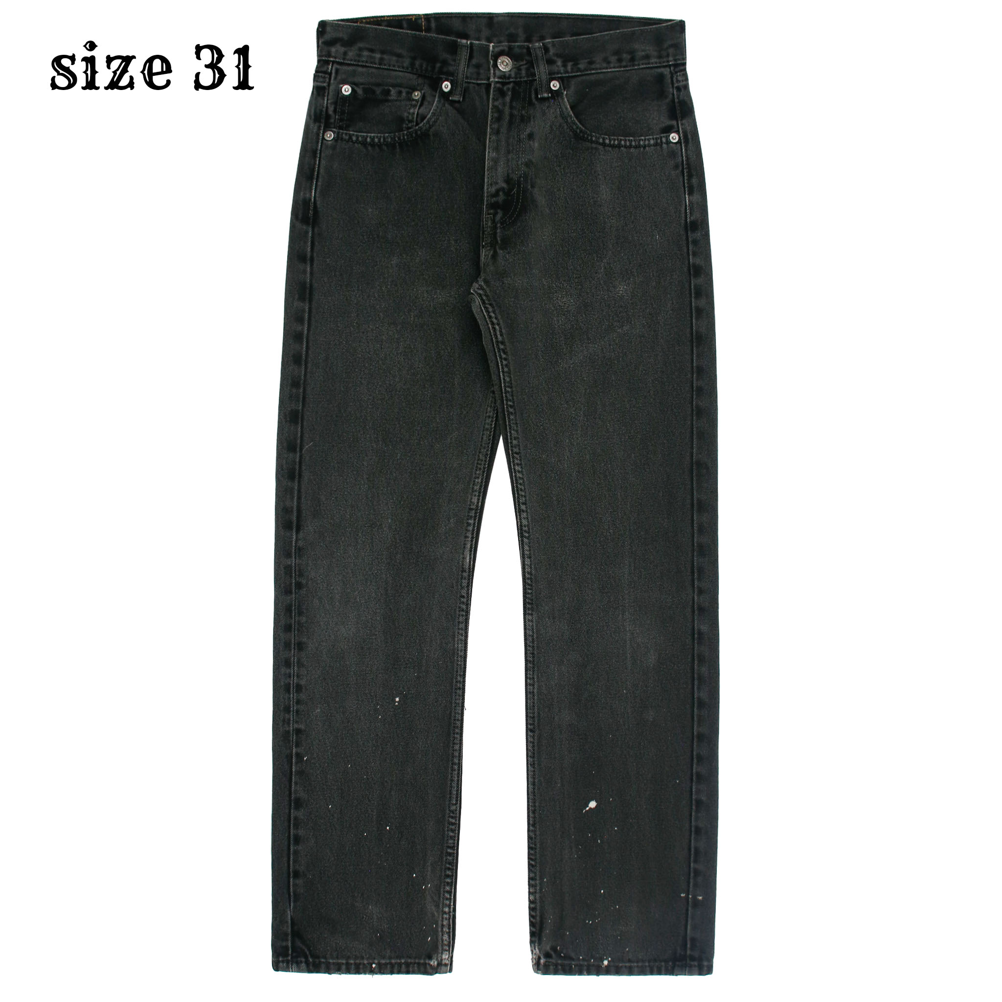 2010s Levi's 505 Black Denim Jeans Size 31