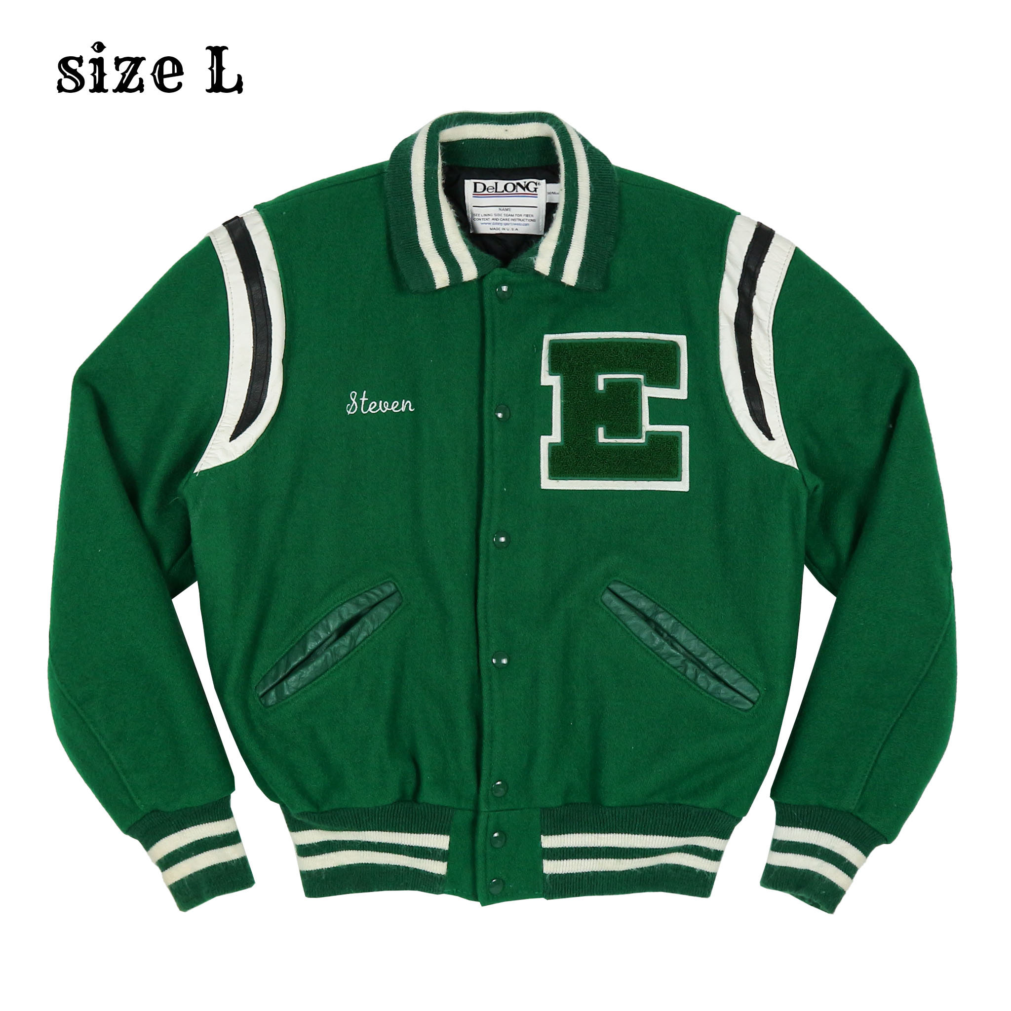 2000s DeLong Made in USA Varsity Jacket Size L