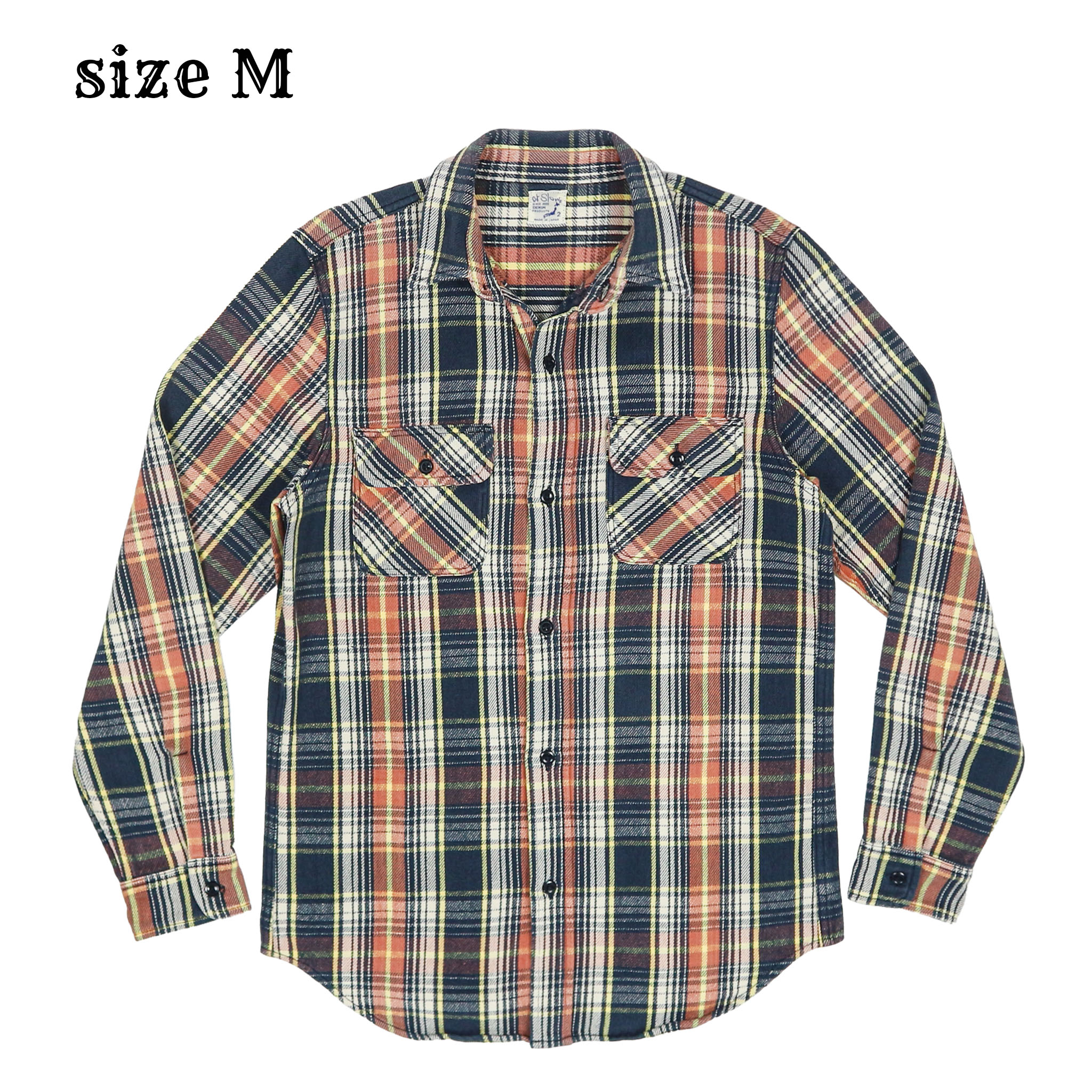 orslow Made in Japan Flannel Work Shirt Size M