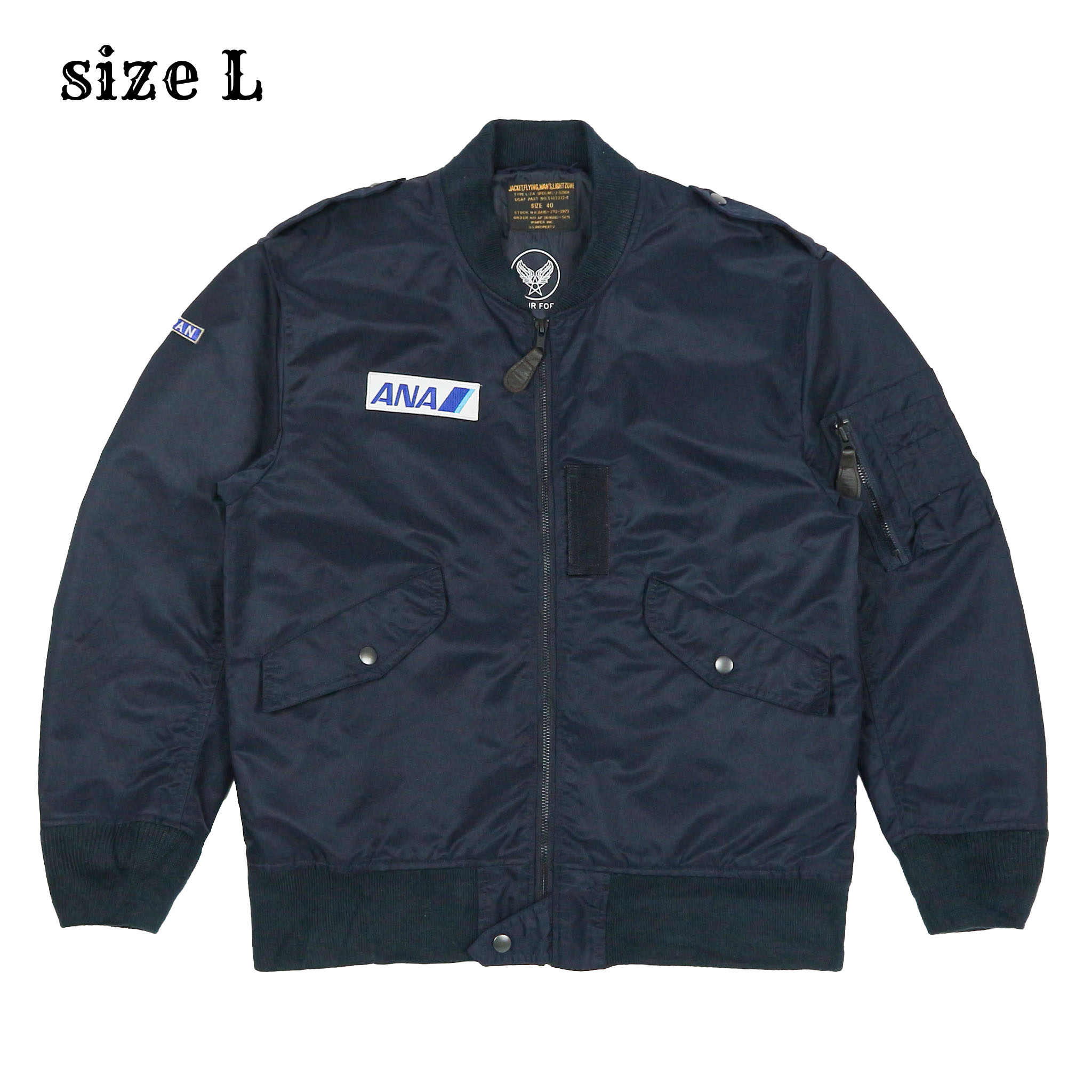 Waiper Japan Type L-2A Bomber Jacket for ANA Airway Size L