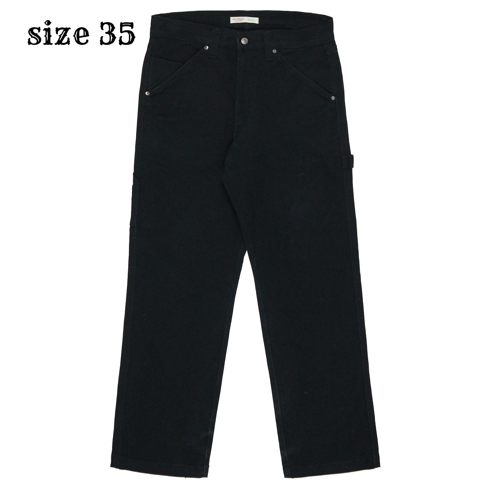 Levi's Workwear Black Denim Carpenter Pants Size 35