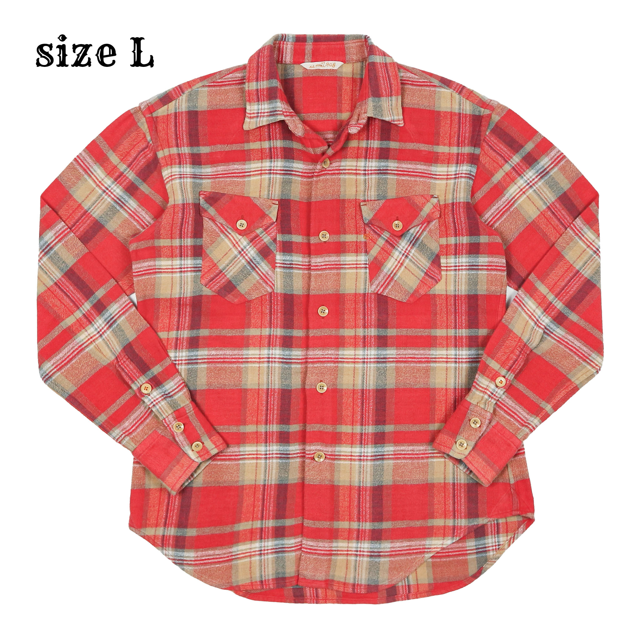 45rpm Umii908 Flannel Shirt Size L