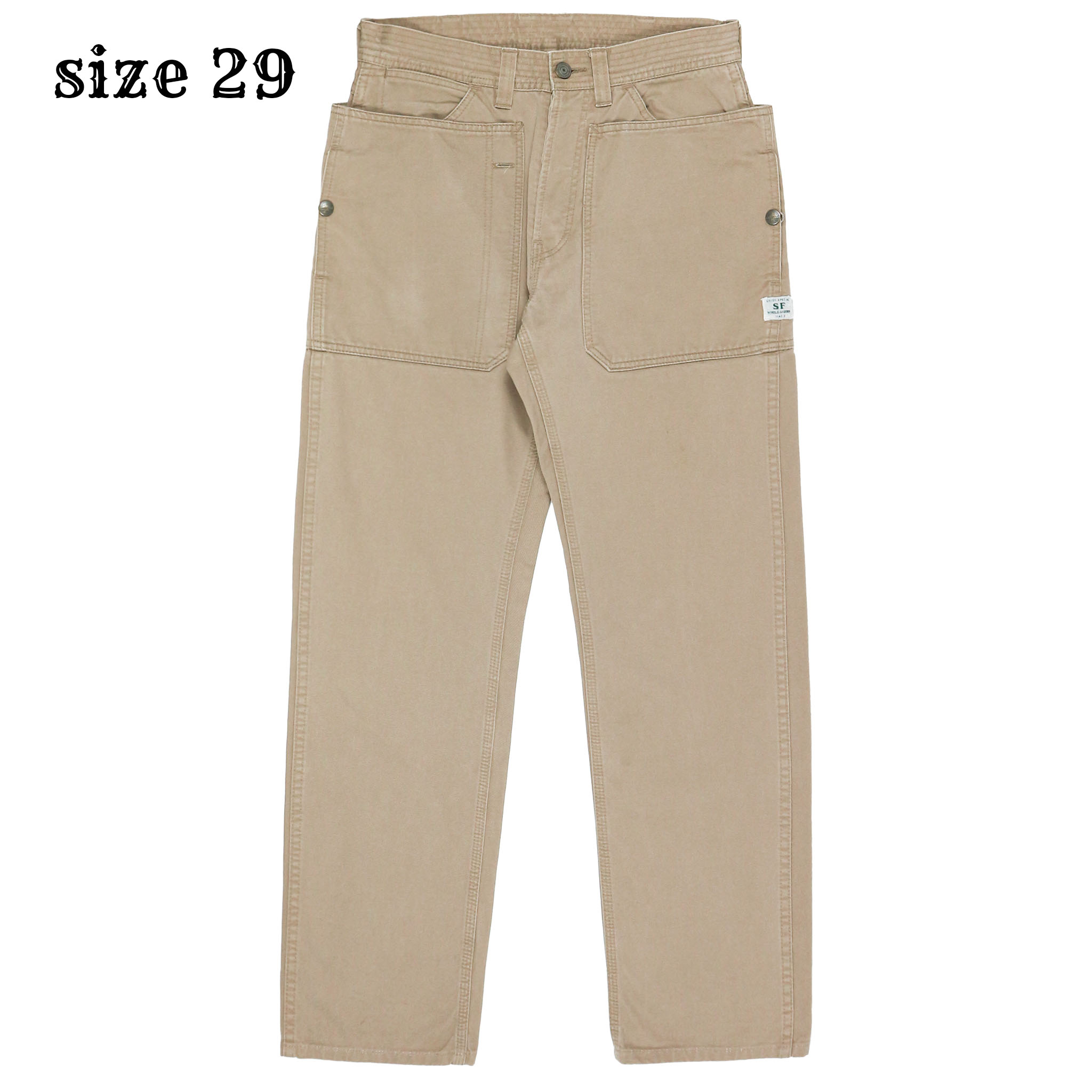 Sassafras Japan Made Khaki Gardener Pants Size 29