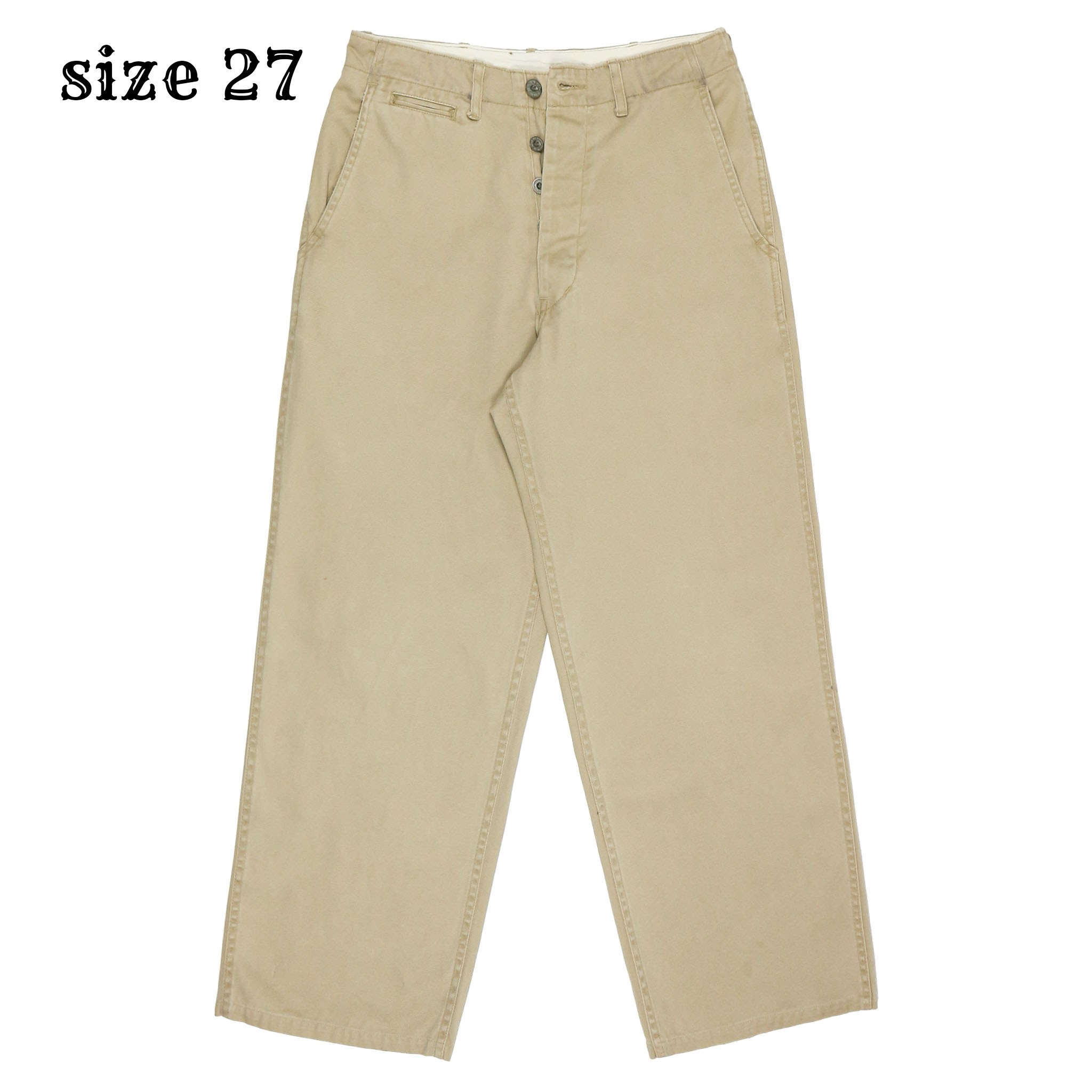 Domingo Japan Made Officer Khaki Trousers Size 27