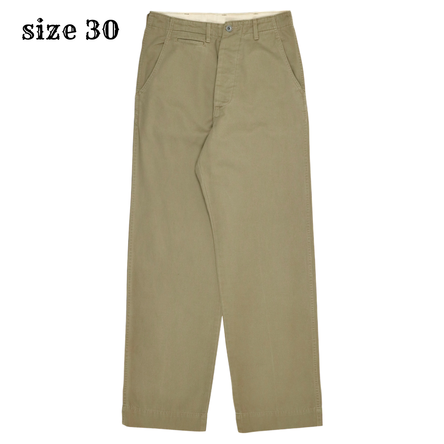 Equipements Militaires Khaki Trousers Size 30