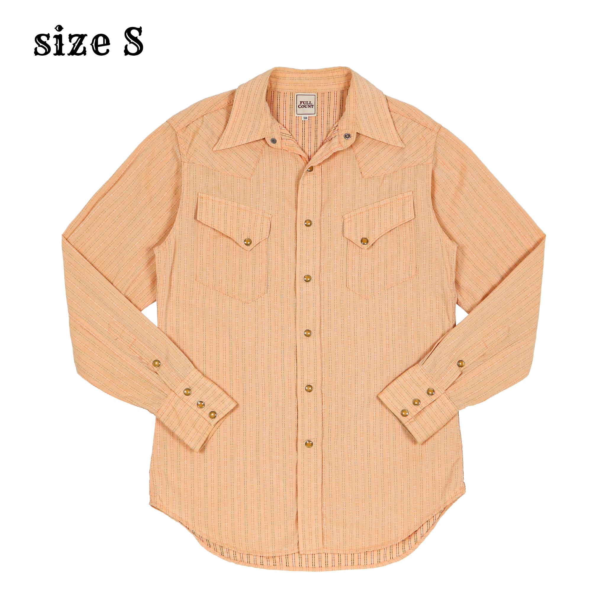 Full Count Japan Stripe Western Shirt Size S