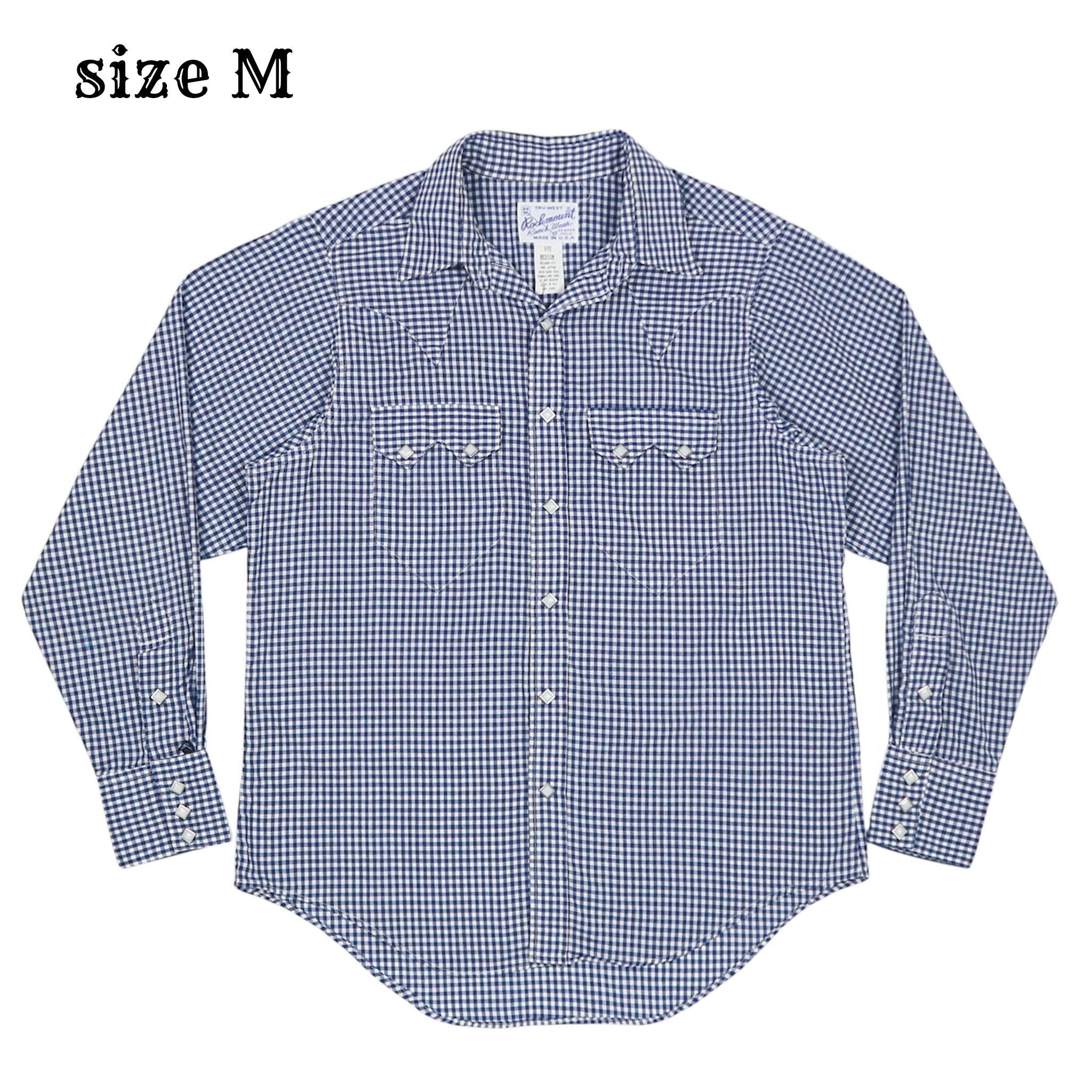 Vtg Rockmount Made in USA Western Shirt Size M