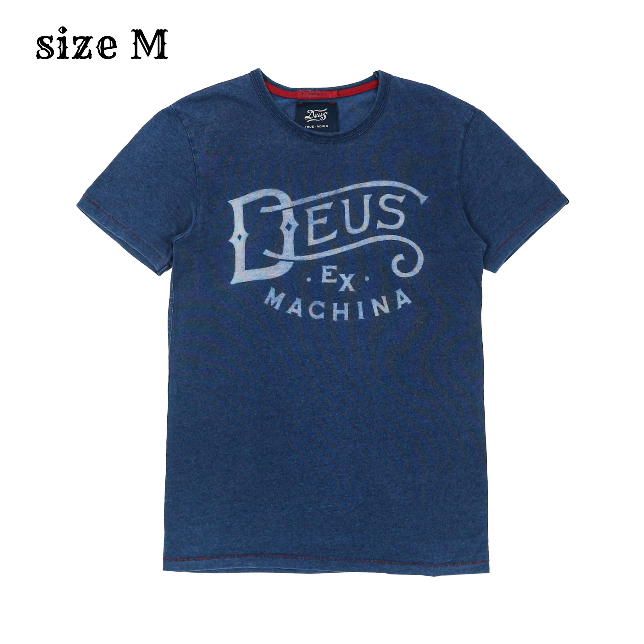 Deus ex Machina Indigo Blue Logo T-Shirt Size M