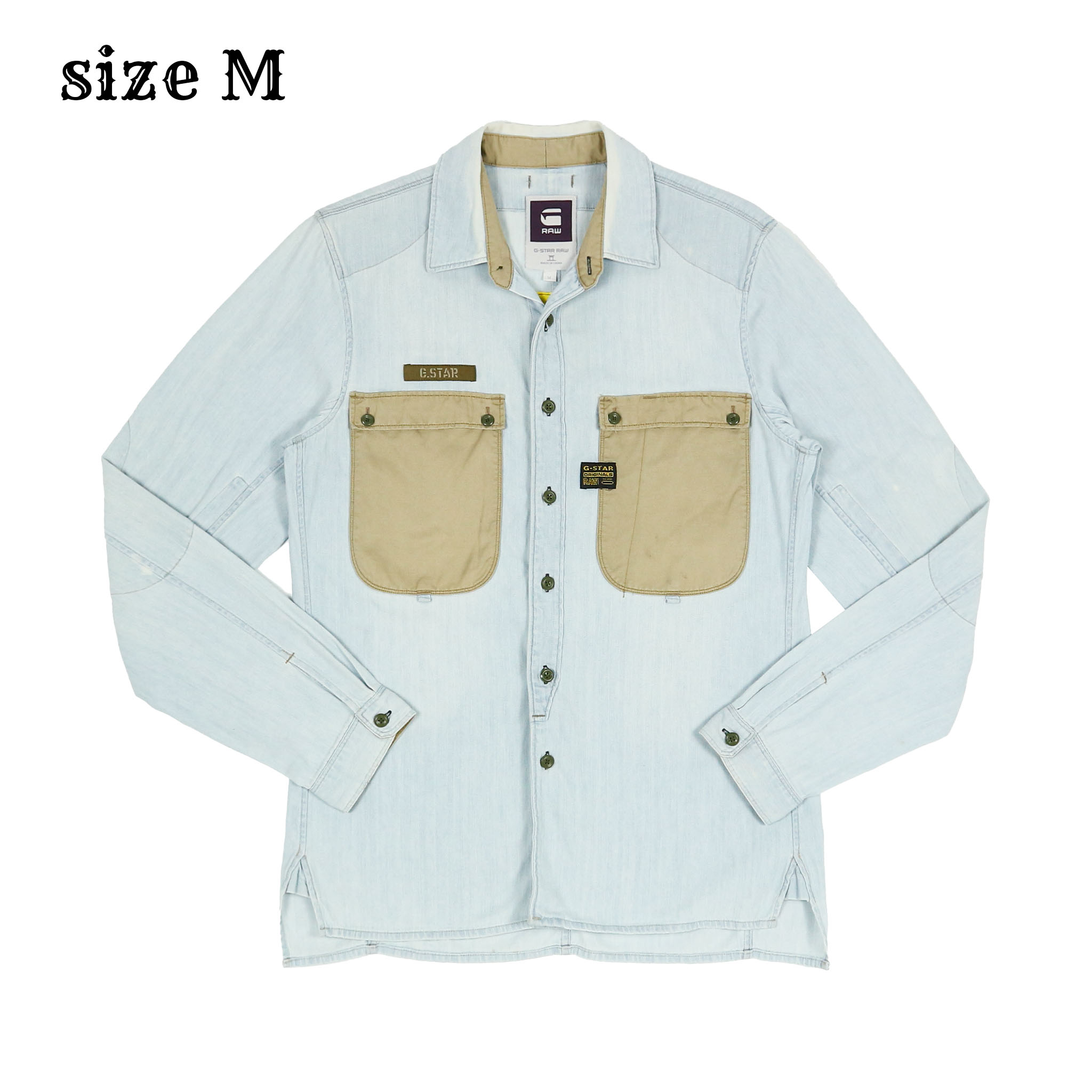 G-Star Raw Denim Work Shirt Size M