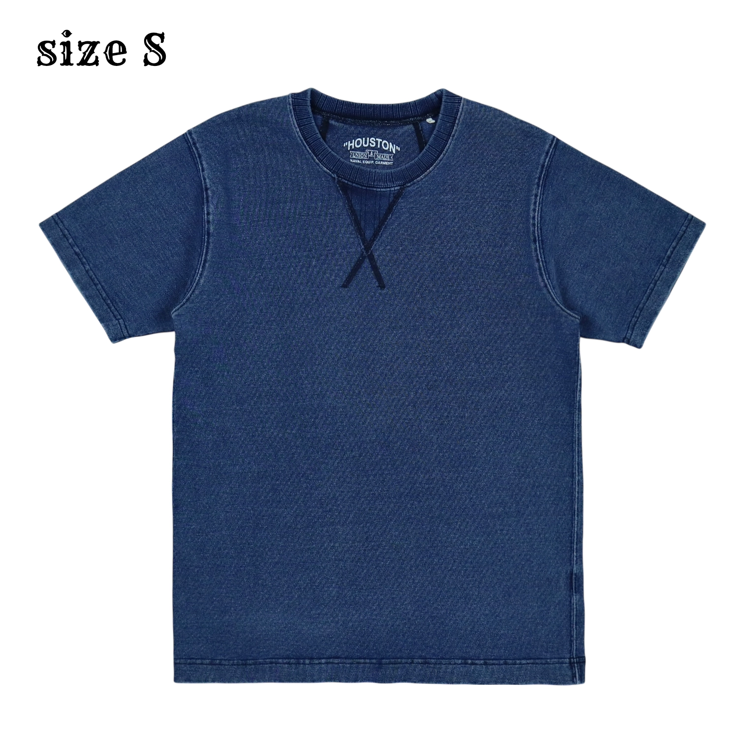 Houston Washed Indigo Tee Shirt Size S