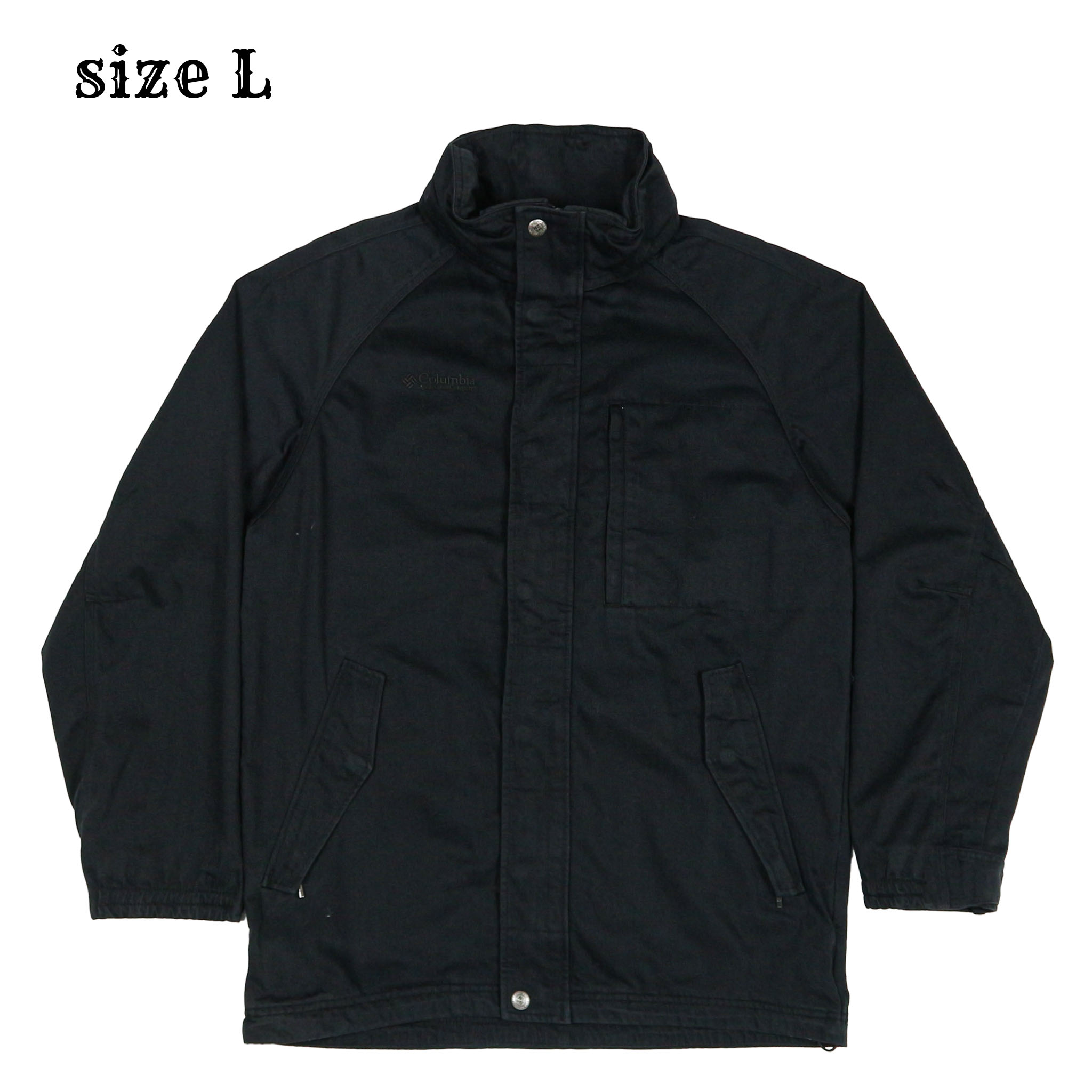 Columbia Outdoor Black Hooded Parka Size L