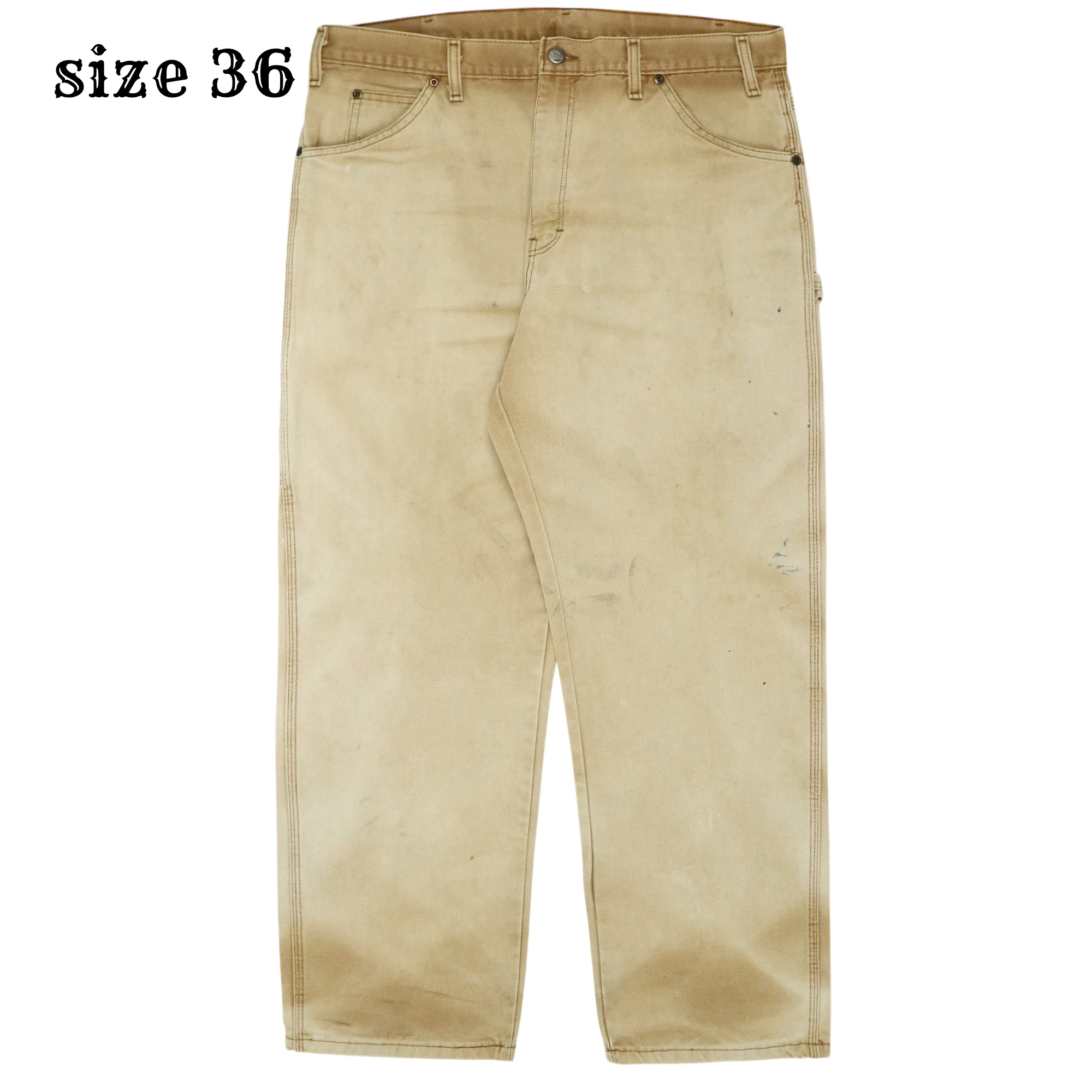 Dickies Faded Canvas Carpenter Pants Size 36