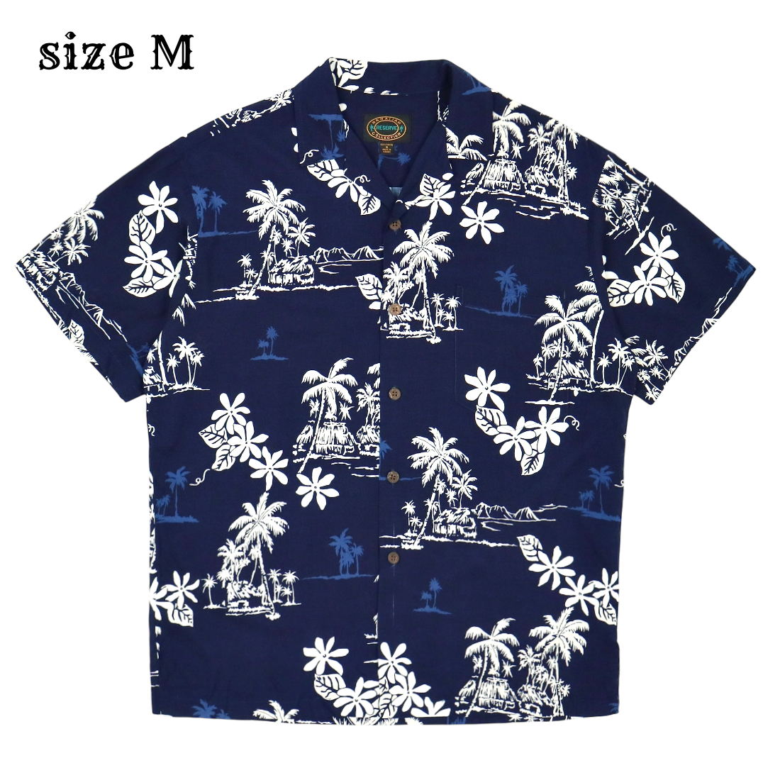 Reserve Hawaiian Collection Rayon Shirt Size M