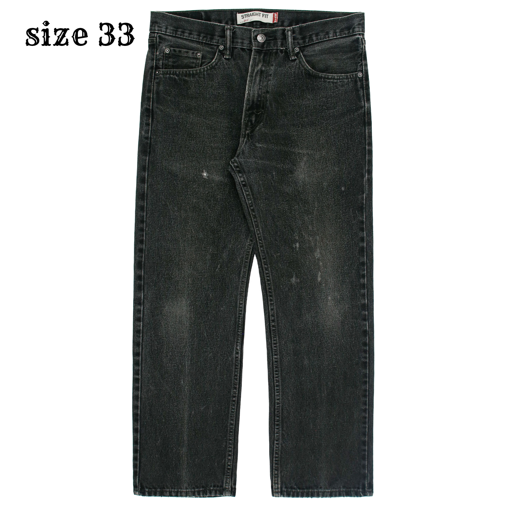 2010s Levi's 505 Black Denim Jeans Size 33