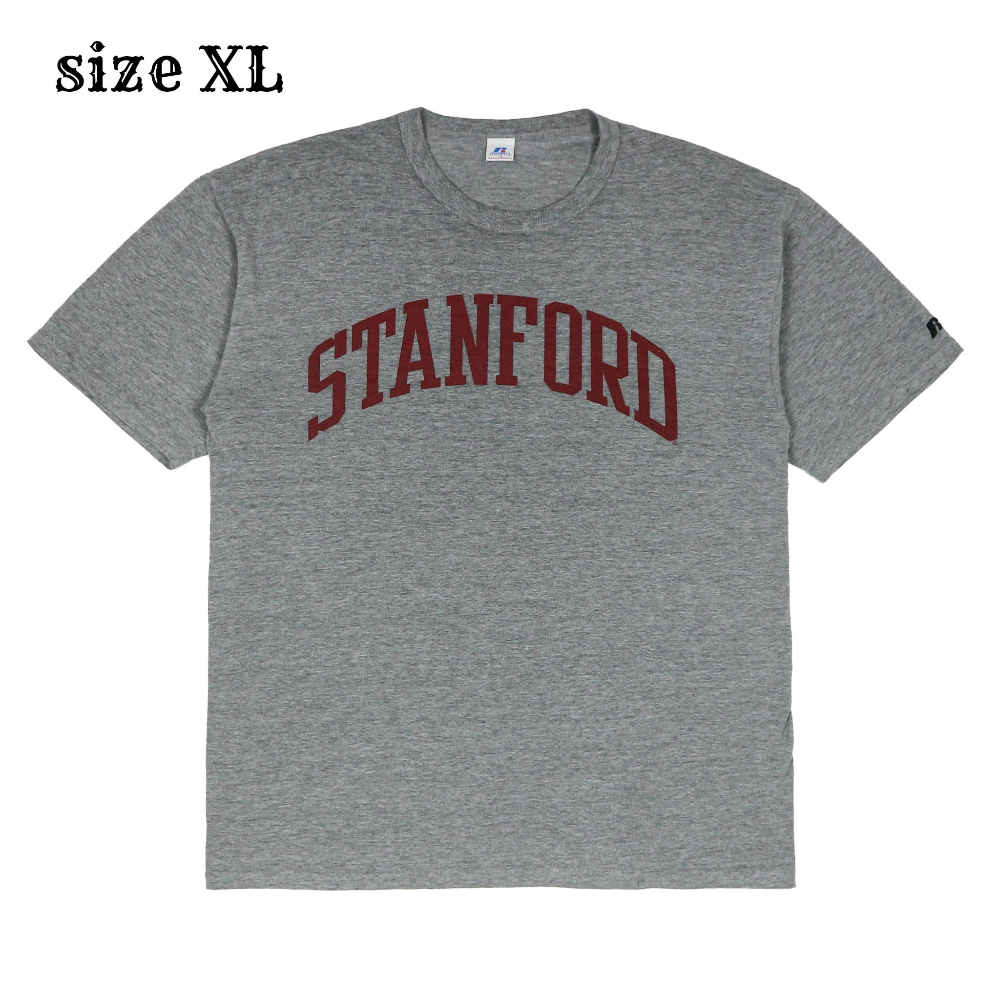 00s Russell Athletic Stanford Print T-Shirt Size XL