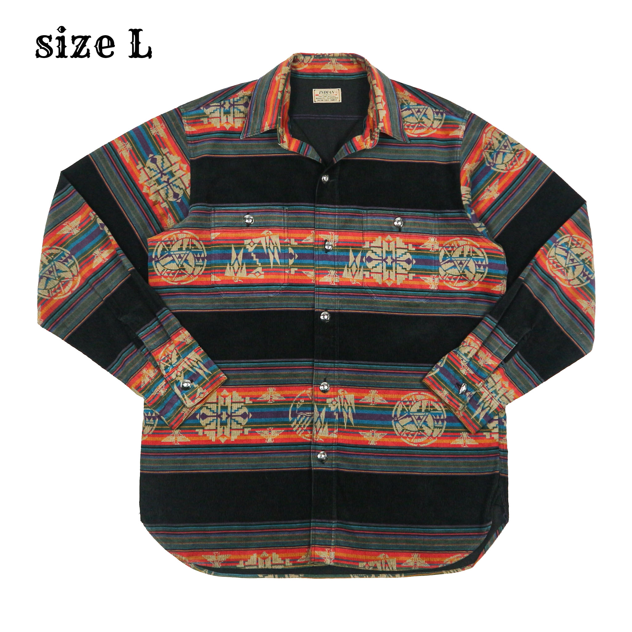 Indian Motorcycle Toyo Enterprise Corduroy Shirt Size L