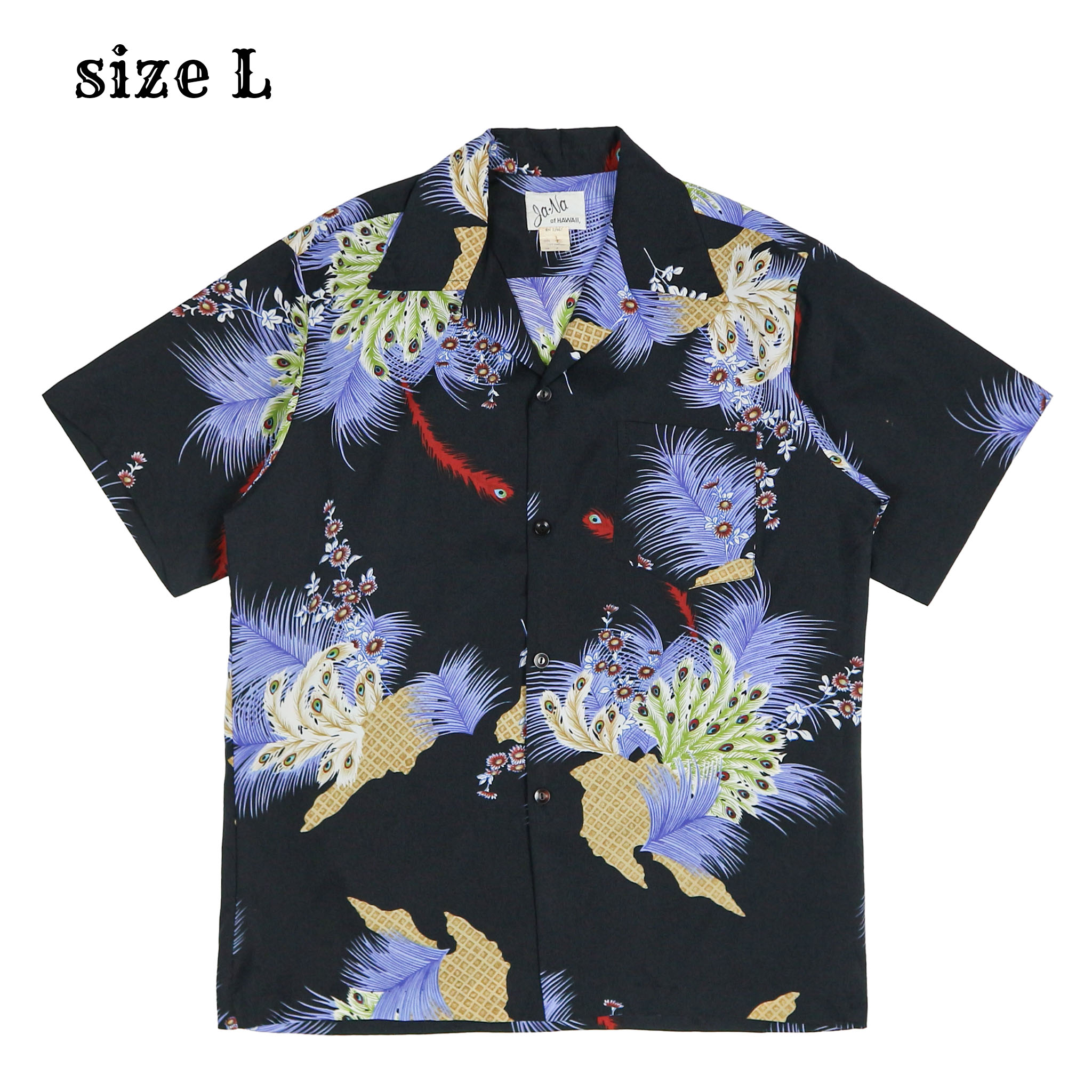 Vintage Ja-Na of Hawaii Aloha Shirt Size L