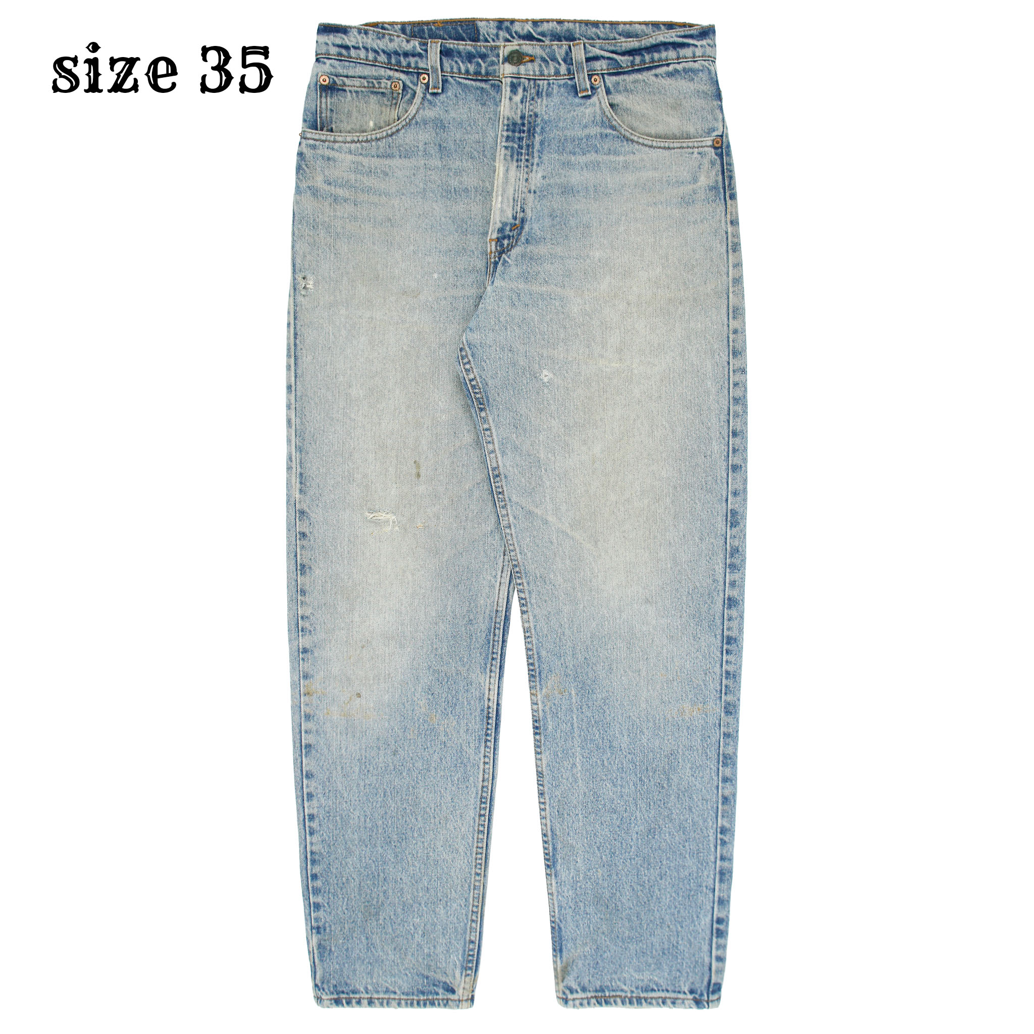 90s Levi's 550 Made in USA Denim Jeans Size 35