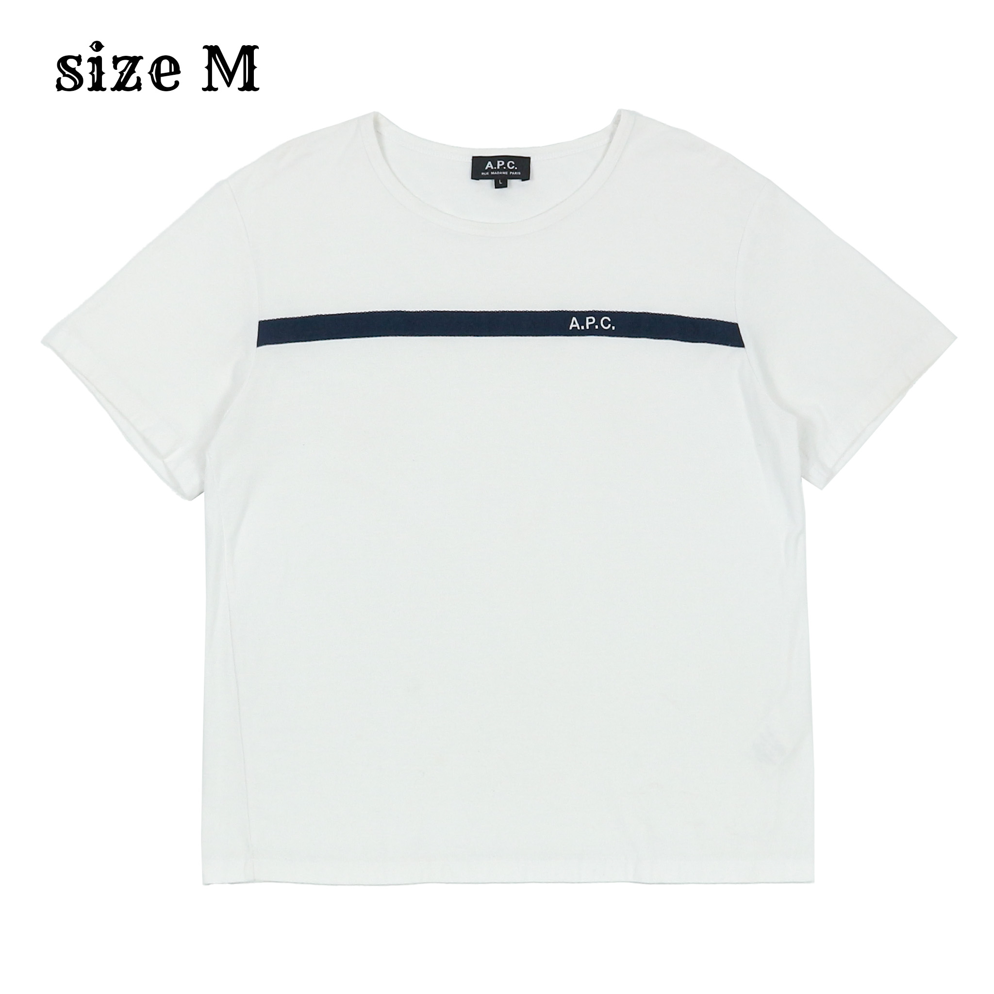 A.P.C. Paris Logo Embroidery T-Shirt Size M