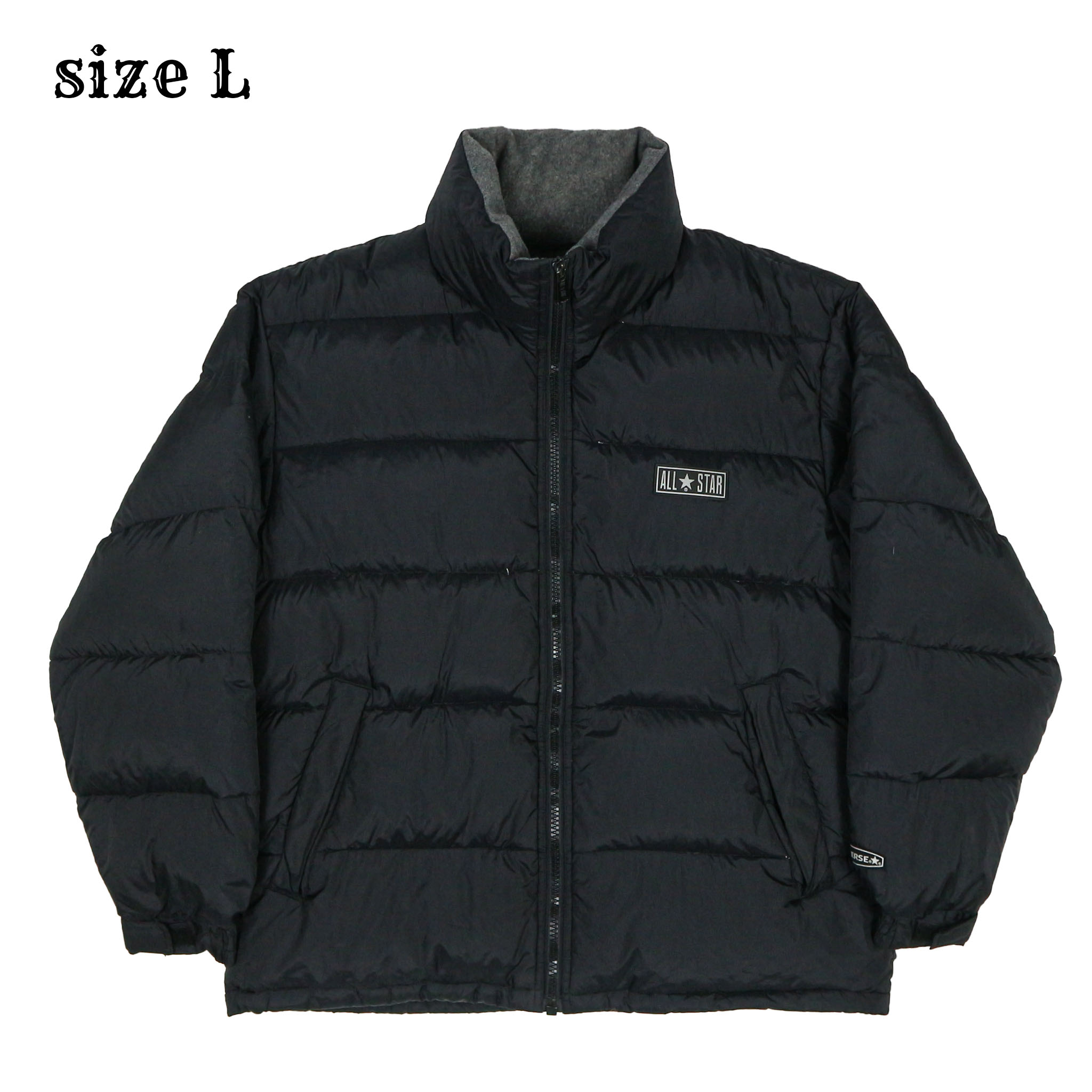Converse All Star Black Down Jacket Size L
