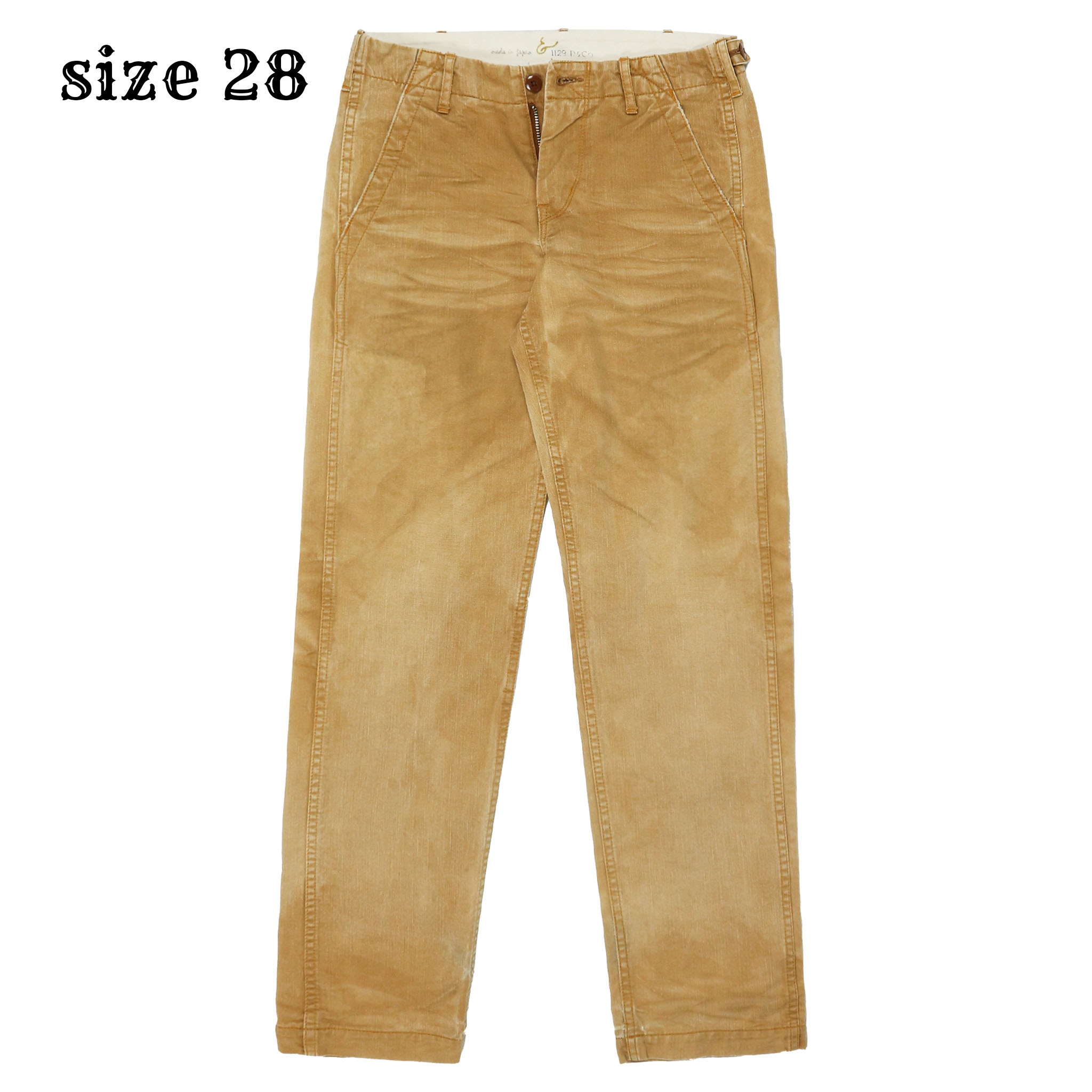 1129D&Co Made in Japan Brown Denim Pants Size 28