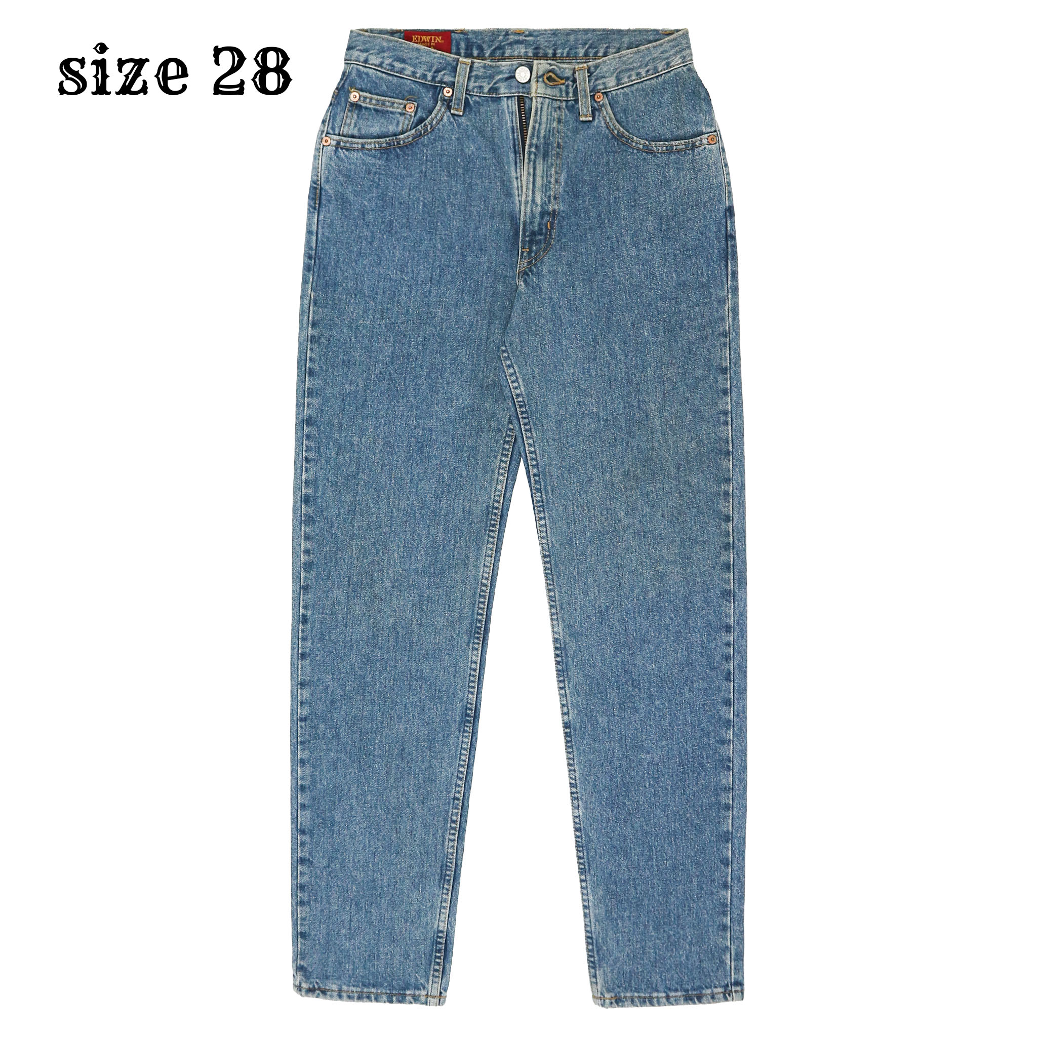 Vtg 80s Edwin Made in USA Denim Jeans Size 28