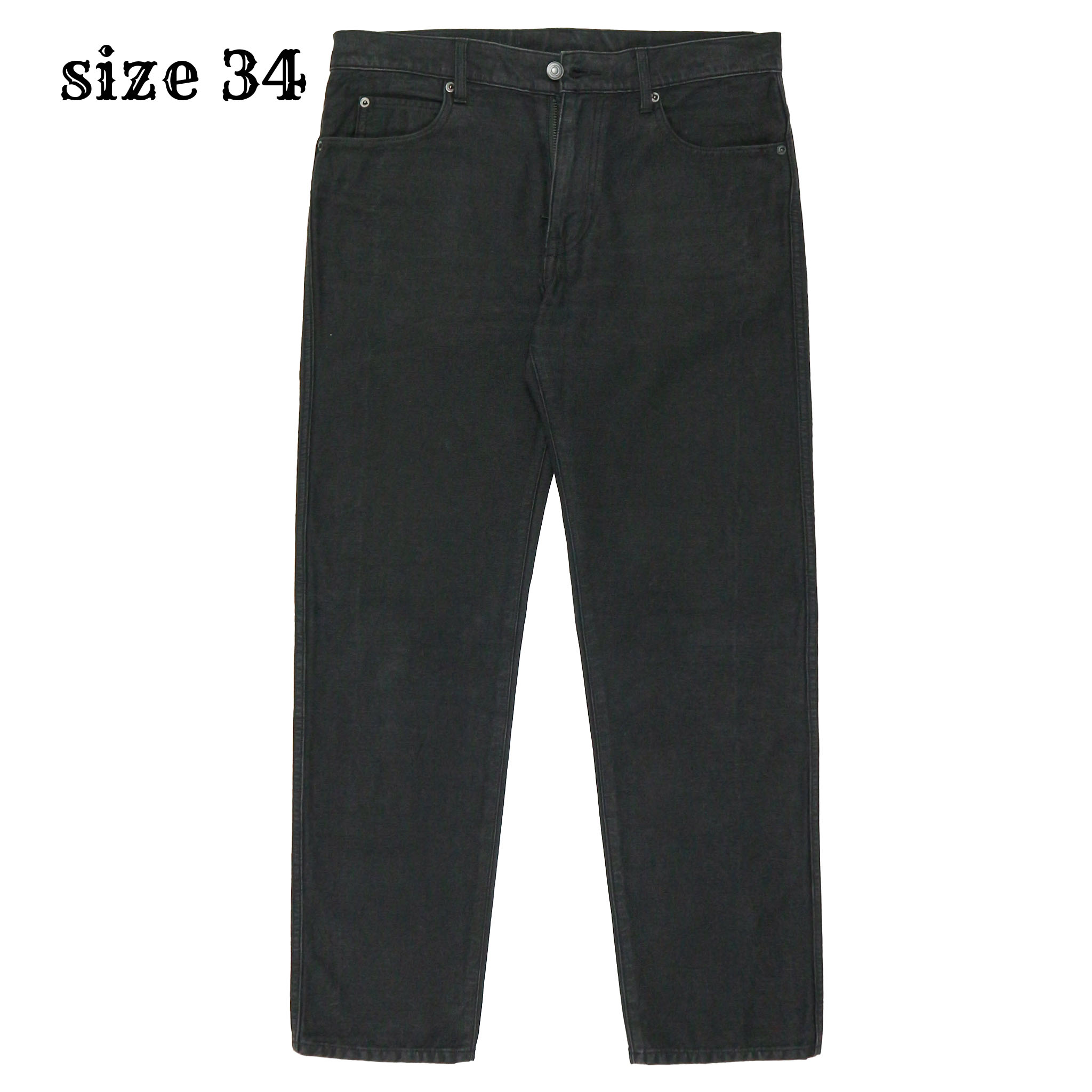 Journal Standard Relume Black Sateen Jeans Size 34