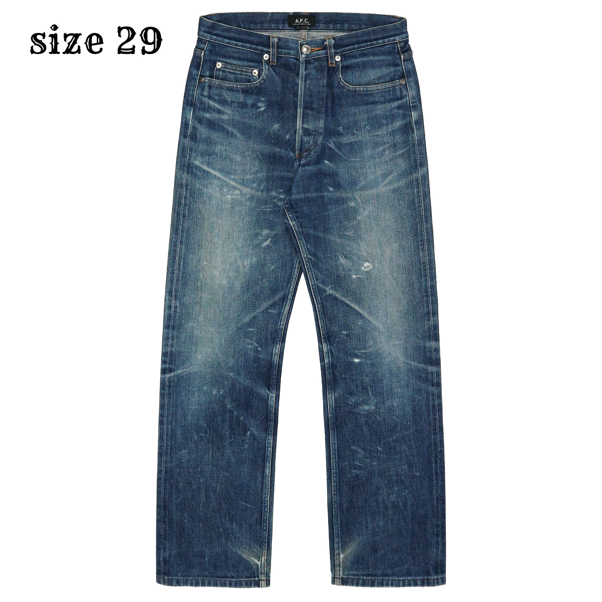 Faded A.P.C. Made in JP Selvedge Denim Jeans Size 29