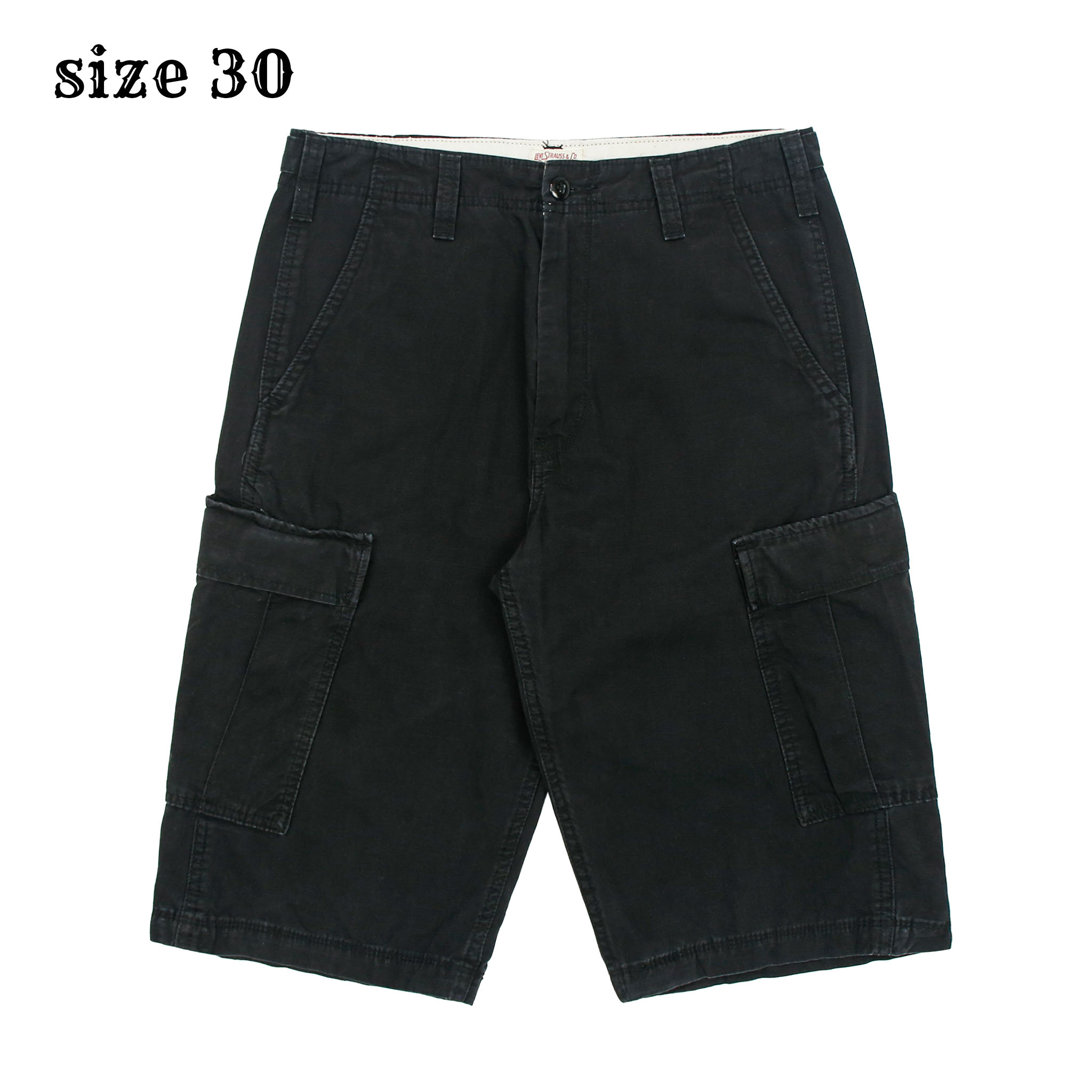 2010s Levi's Black Cargo Shorts Size 30