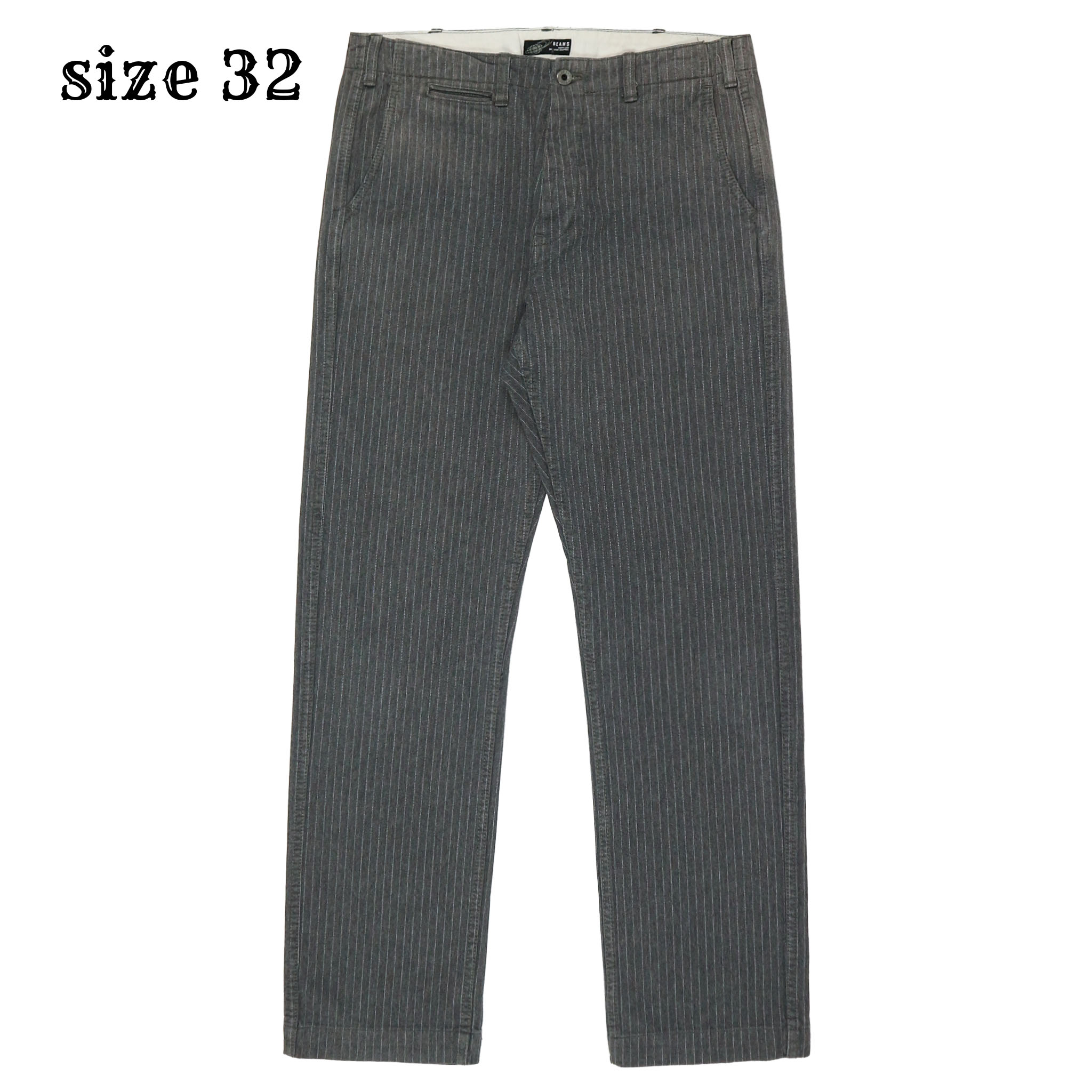 Beams Made in JP Herringbone Trousers Size 32