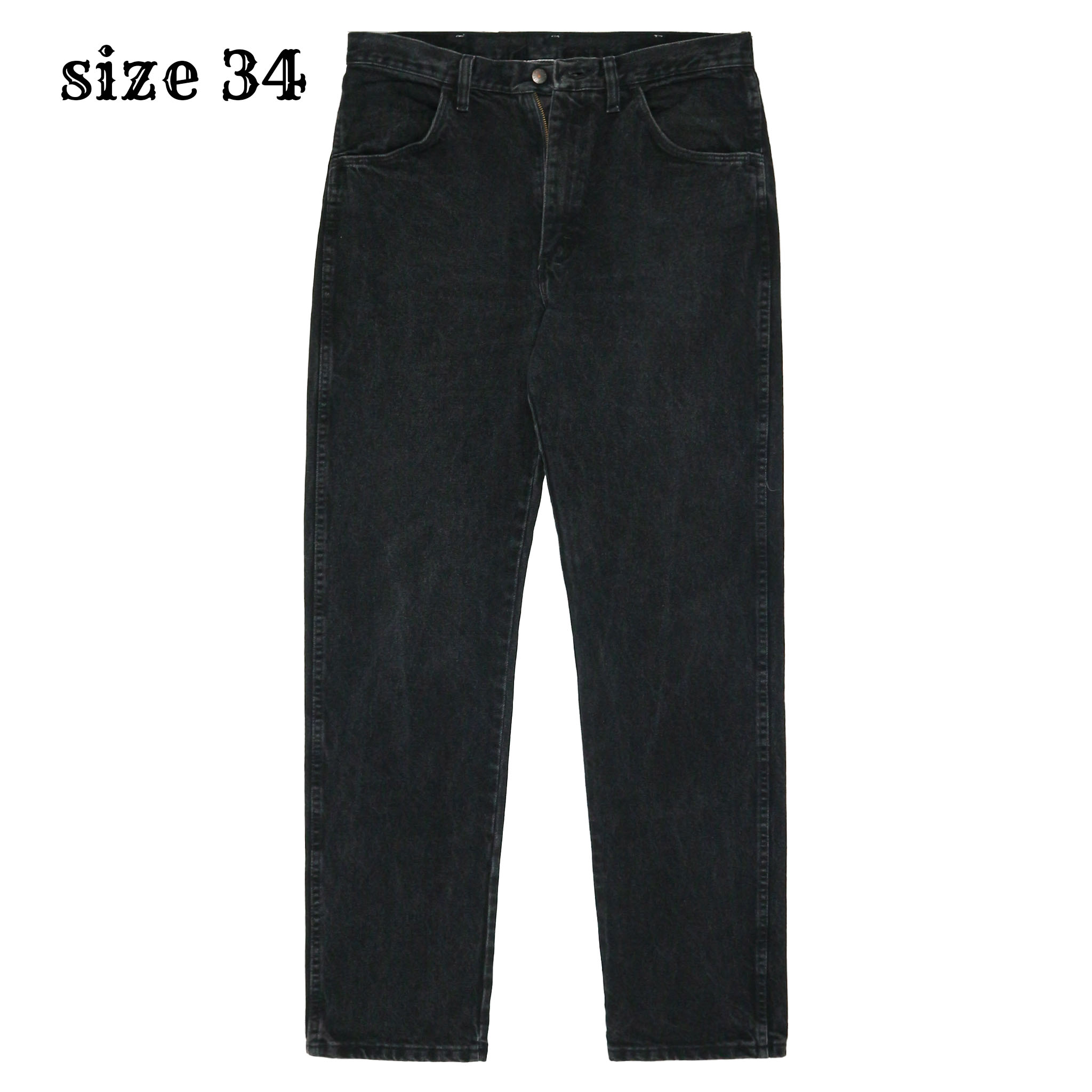 00s Rustler Black Denim Worker Jeans Size 34