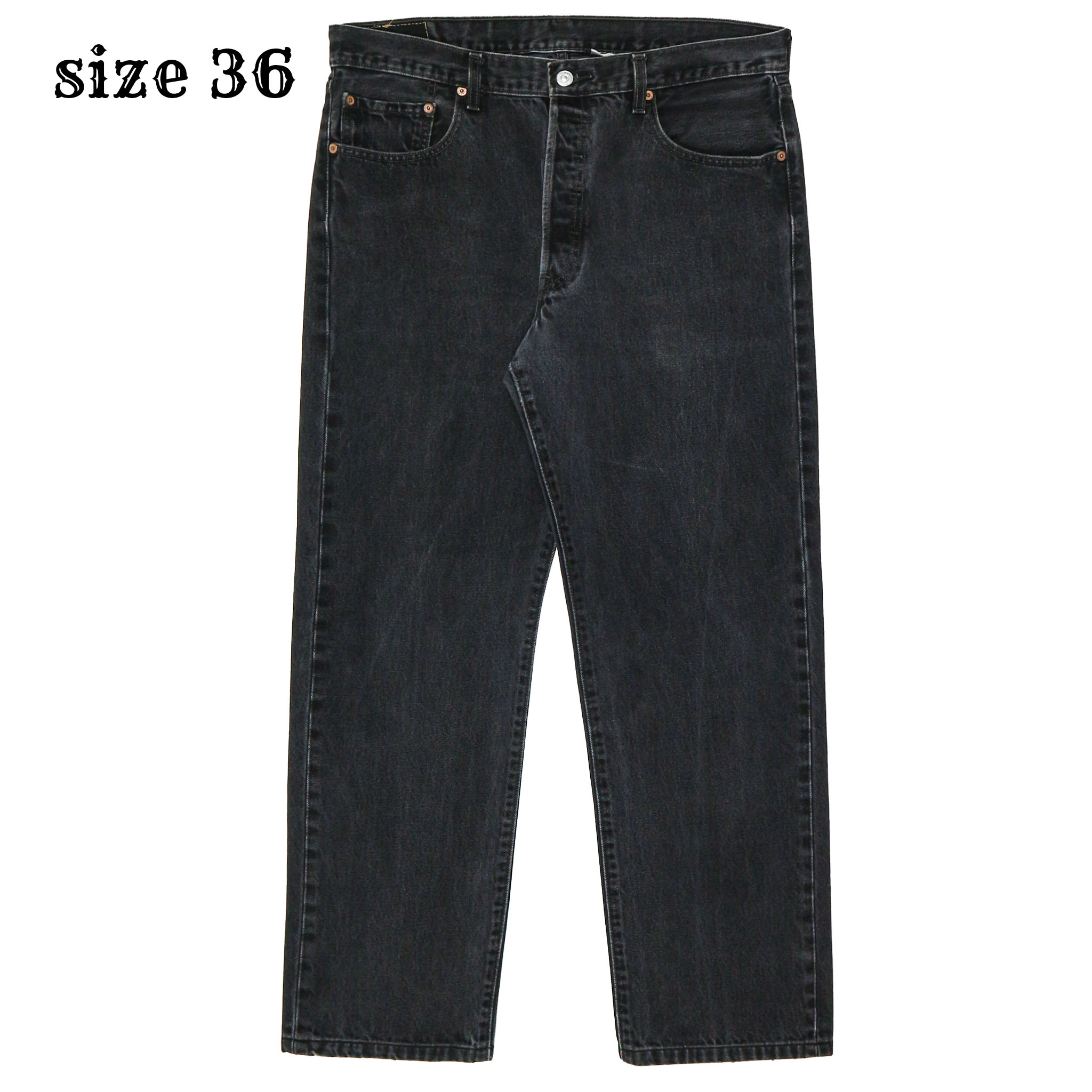 2000s Levi's 501 Black Denim Jeans Size 36