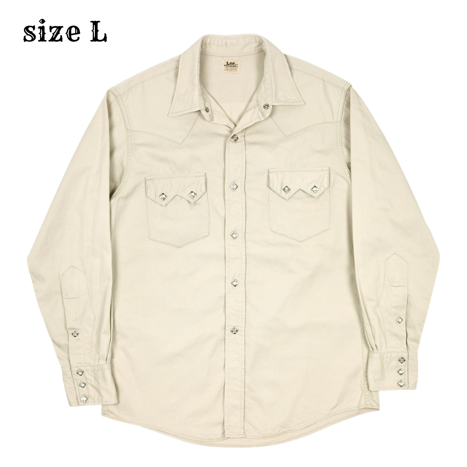 Vintage 60s Lee Westerner Shirt Size [16] Large