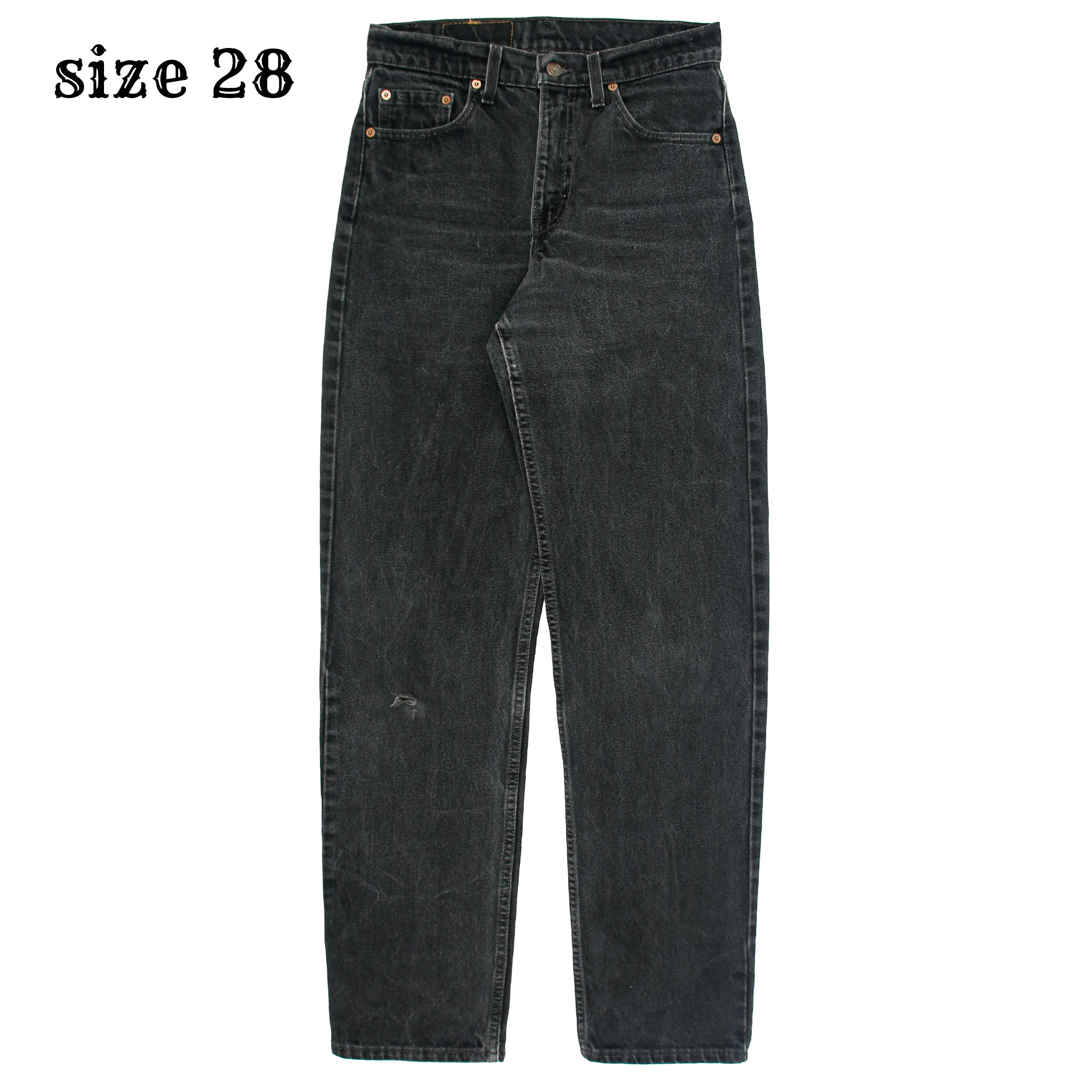 90s Levi's 550 USA Black Denim Jeans Size 28