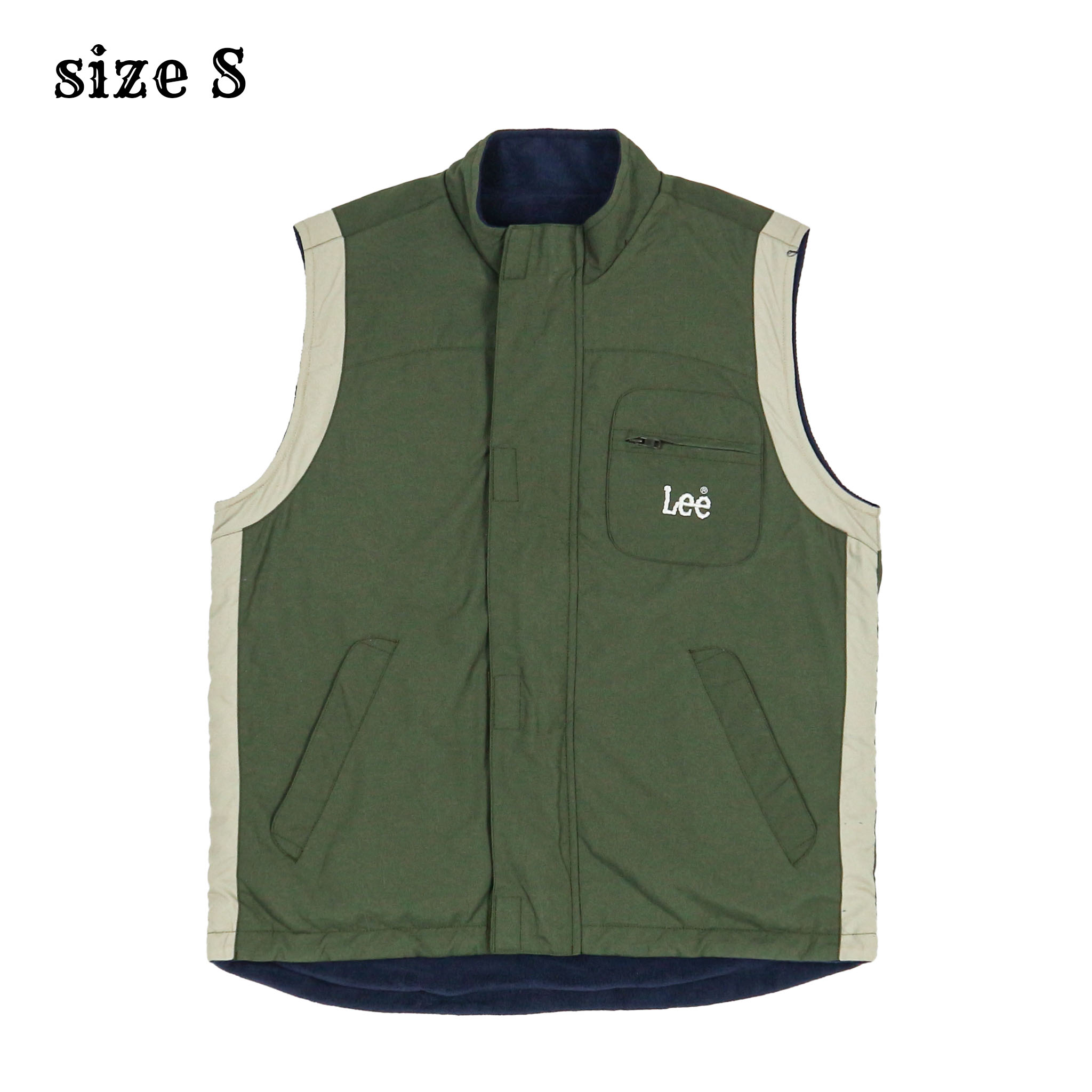 Lee Reversible Fleece Vest Size S