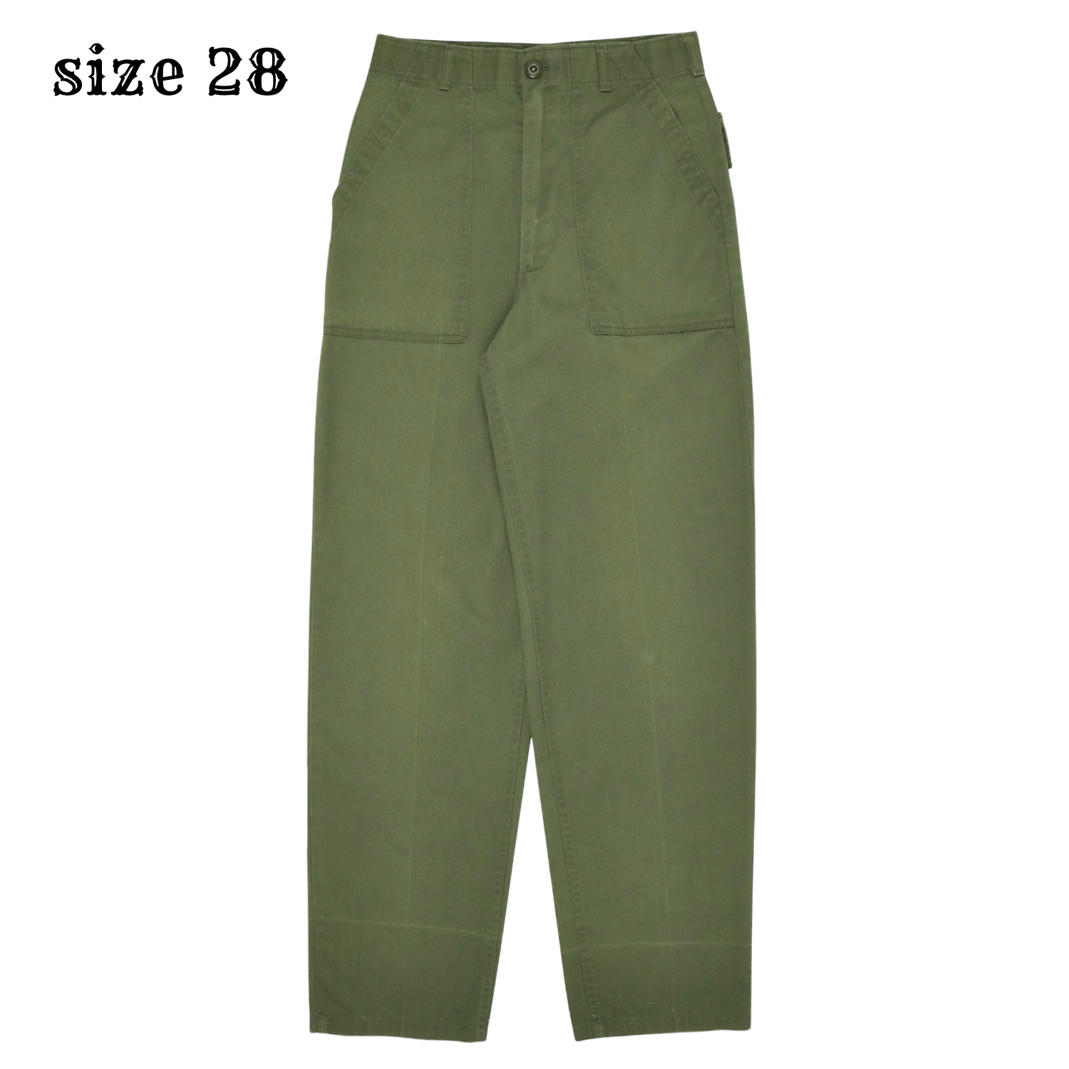 80s U.S. Army OG-507 Utility Pants Size 28