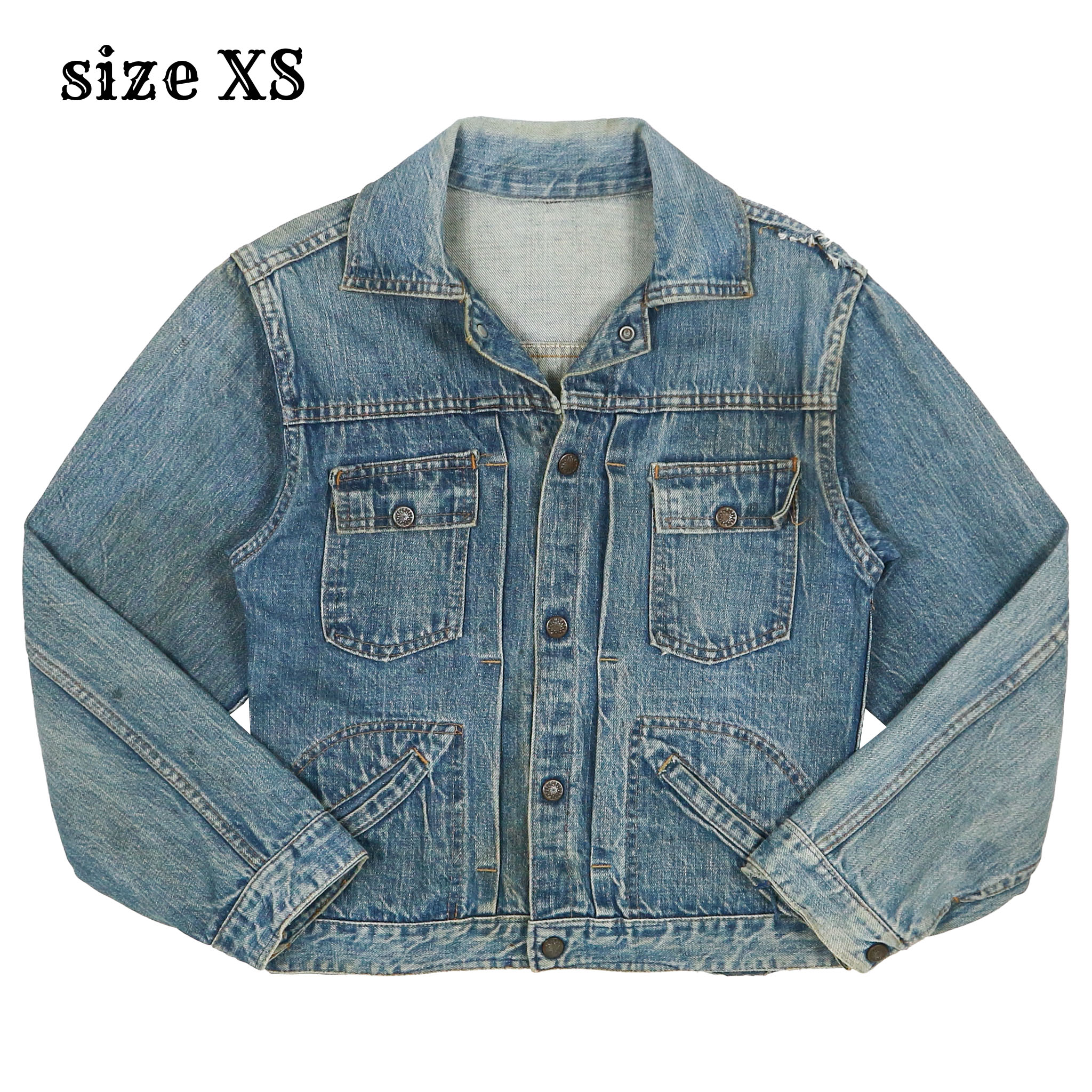 Vintage 70s JC Penney Selvedge Denim Jacket Size XS